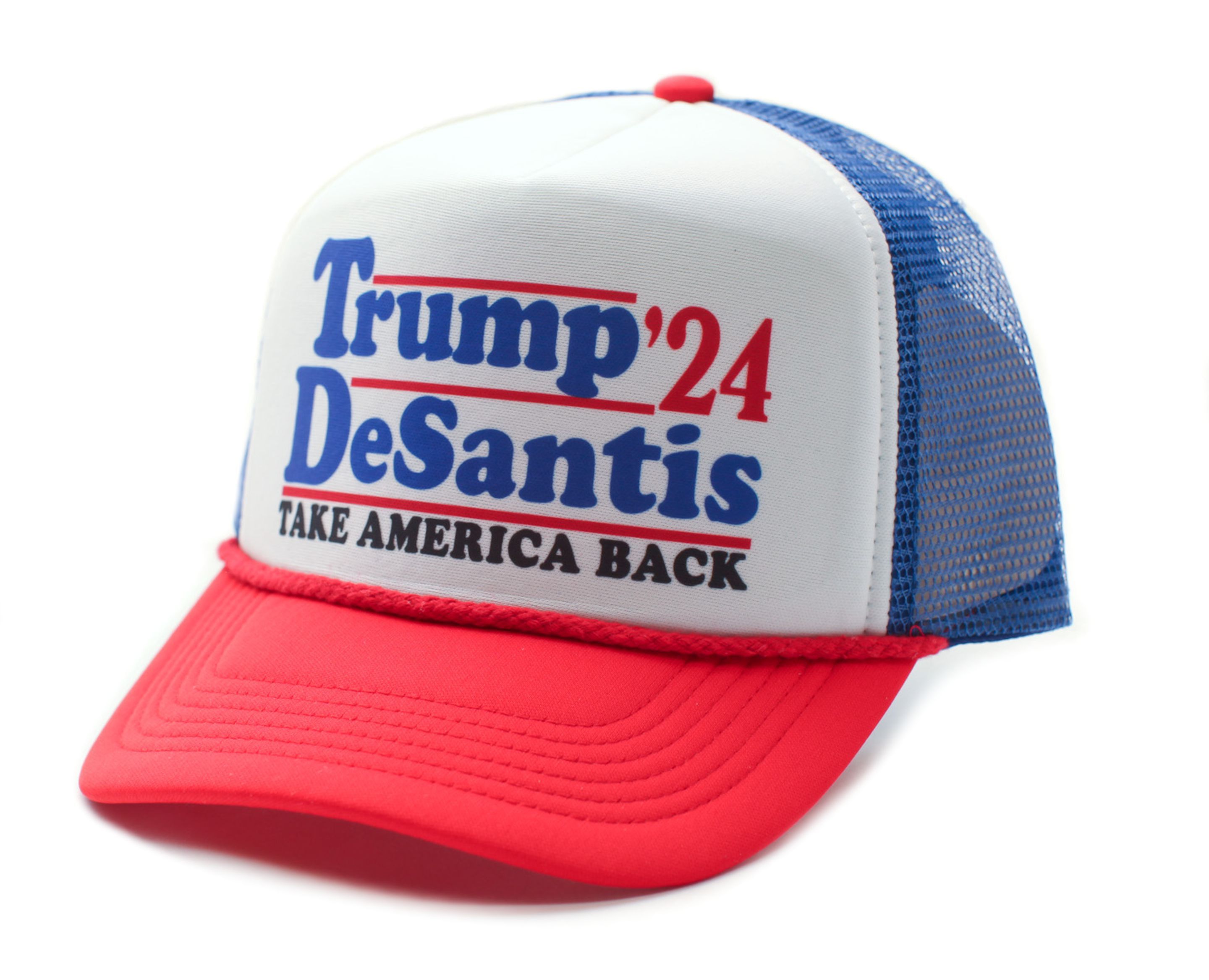 Other Trump DeSantis 2024 Hat Take America Back Cap Royal/Red Size ONE SIZE - 1 Preview