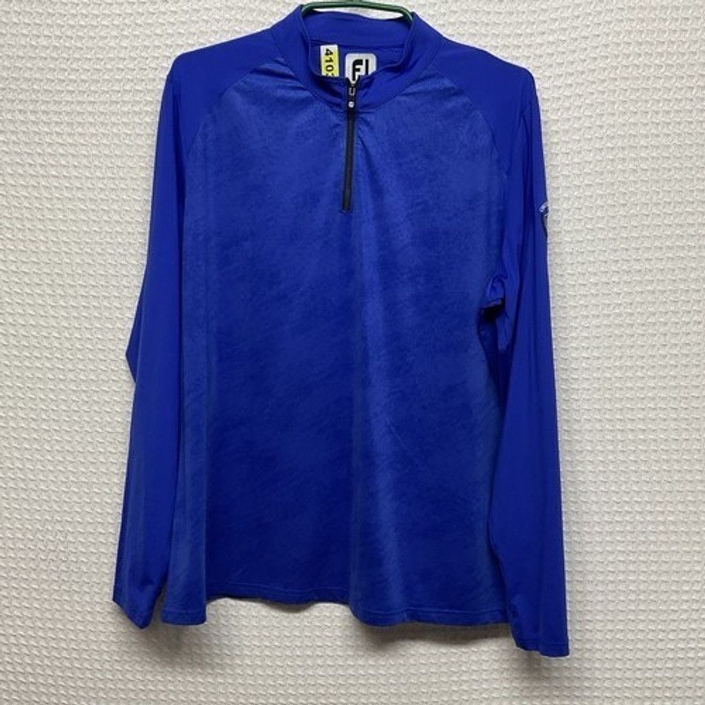 Footjoy NWIP FootJoy Hand Logo Zip Golf Jersey Polo Shirt Women XL Size XL / US 12-14 / IT 48-50 - 1 Thumbnail