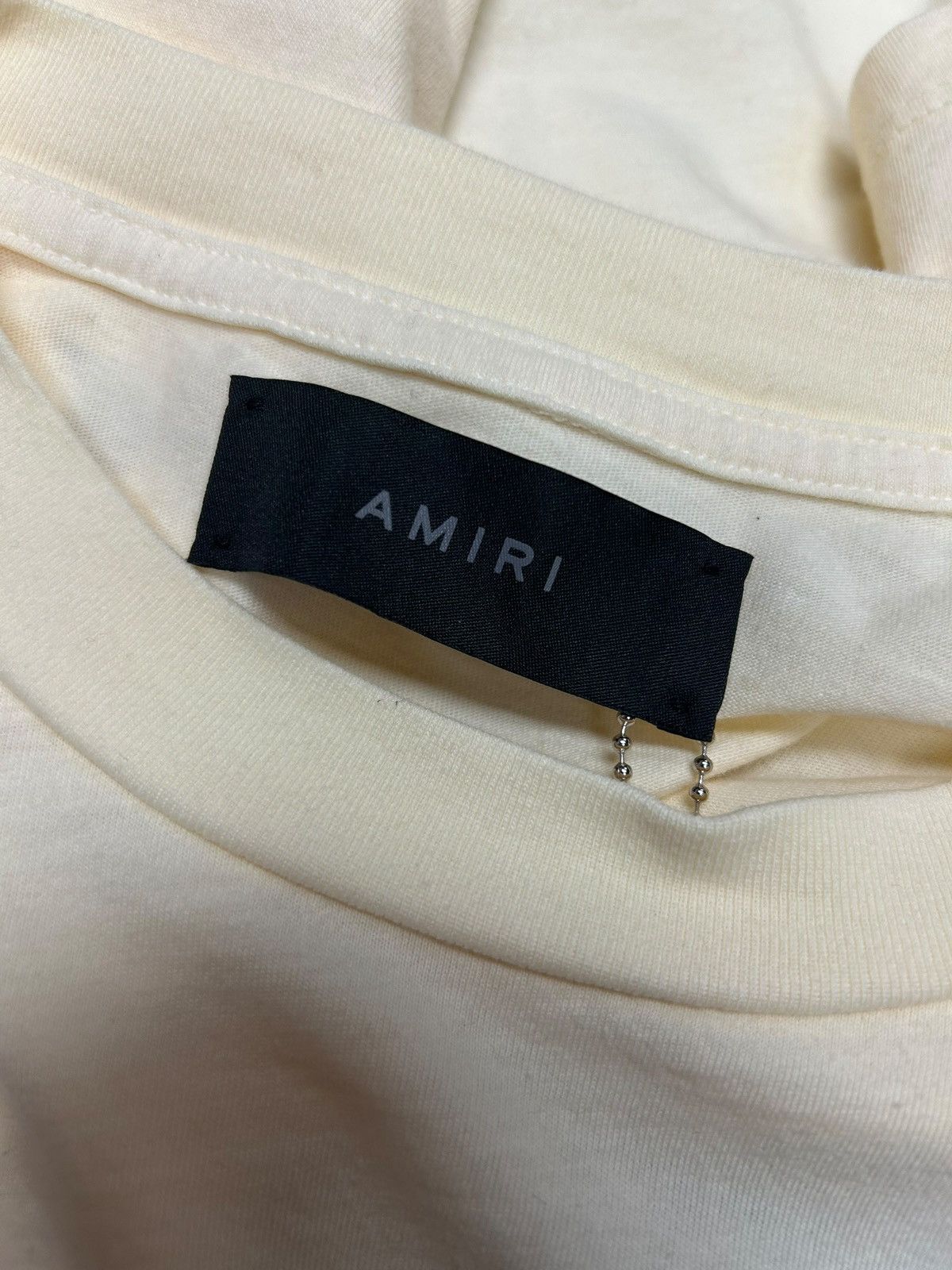 Amiri Amiri French Vanilla Tee - BNWT Size Small Size US S / EU 44-46 / 1 - 5 Thumbnail