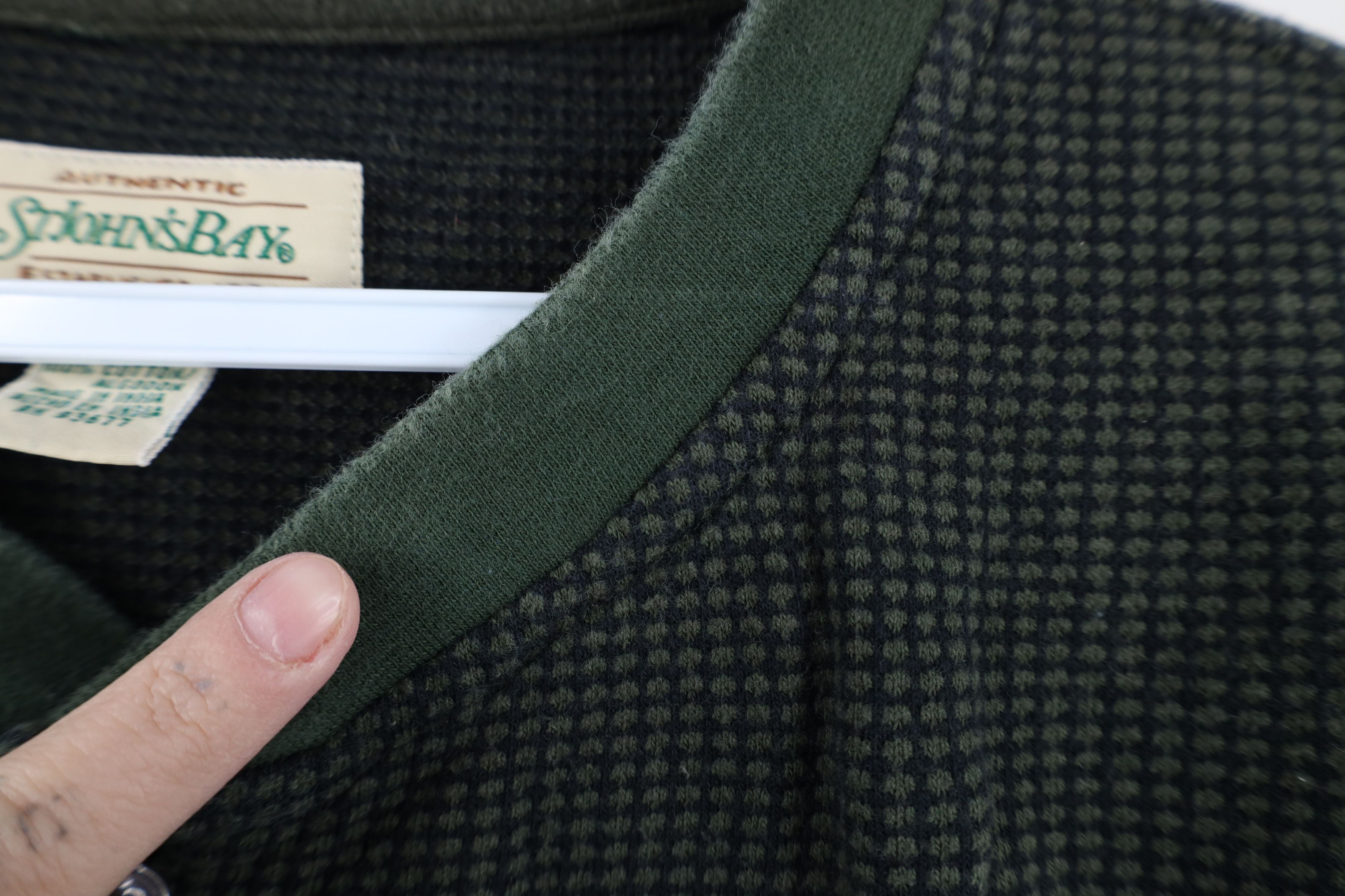Vintage Vintage 90s Streetwear Thermal Knit Henley T-Shirt Size US L / EU 52-54 / 3 - 4 Thumbnail