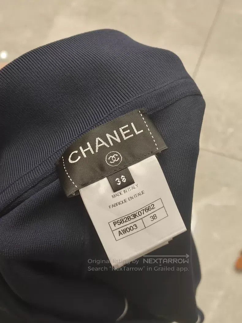 Chanel Chanel size 38 Shorts, Navy Blue Double C Large Logo Set i Size 37" - 4 Thumbnail