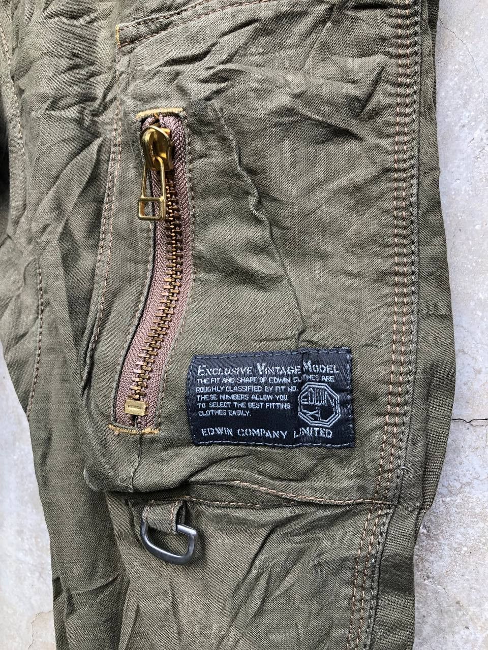 Edwin × Vintage Edwin Curve Cargo Buckle Back Pants Size US 34 / EU 50 - 5 Thumbnail