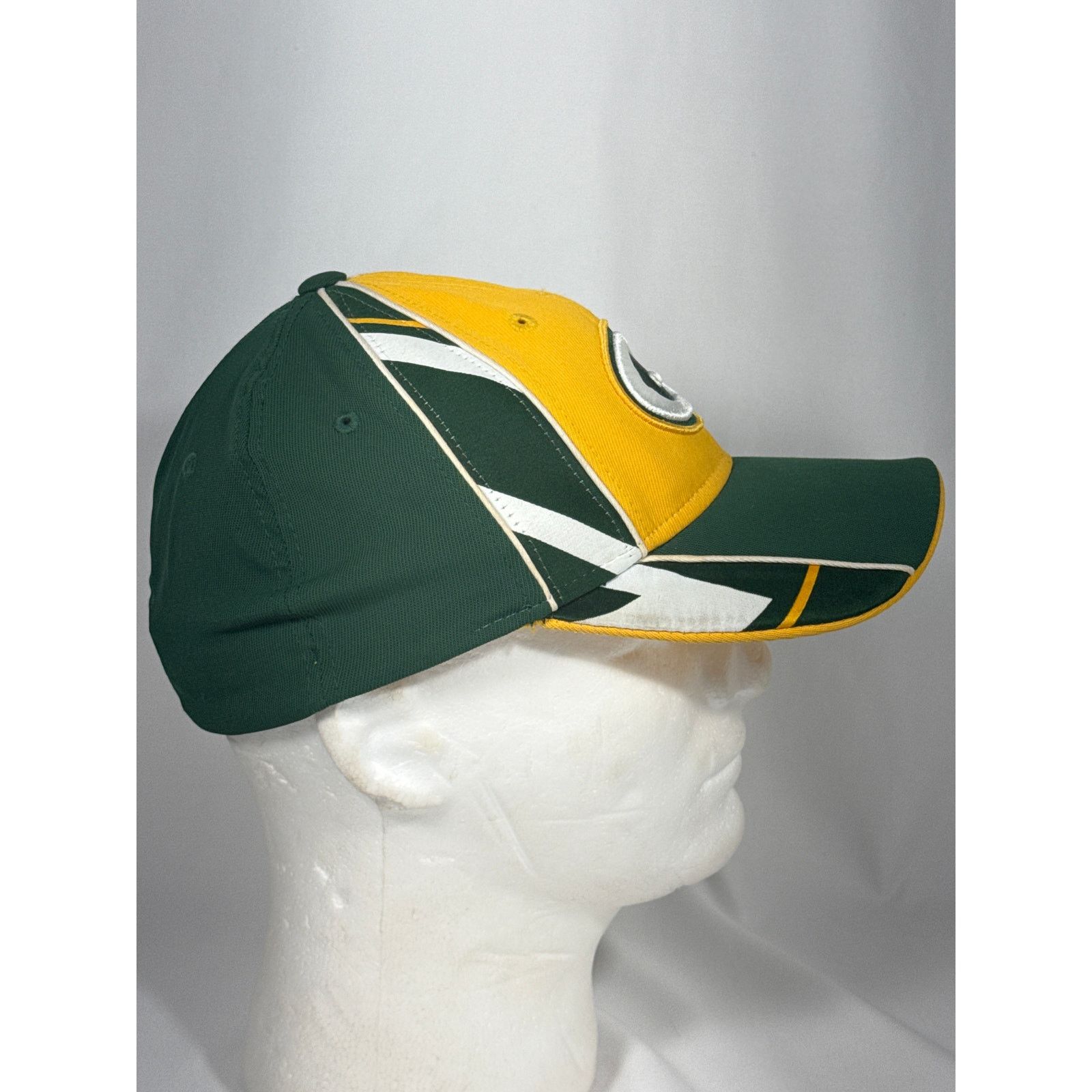 Reebok Green Bay Packers Reebok Stretchy Fitted Hat - Yellow/Green Size ONE SIZE - 7 Thumbnail