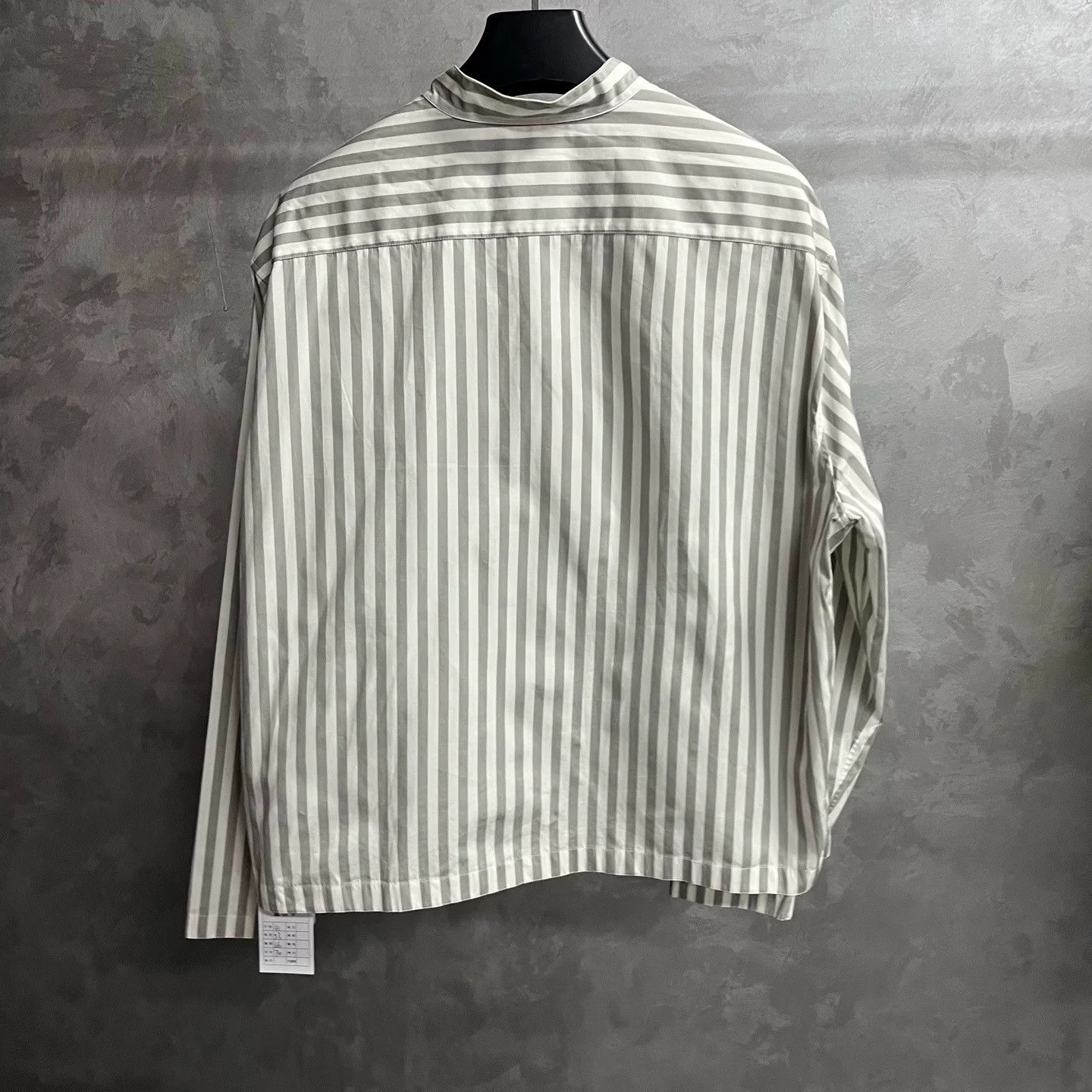 Hermes Hermes Gray Striped Zipper Jacket Shirt Size US XXS / EU 40 - 5 Thumbnail