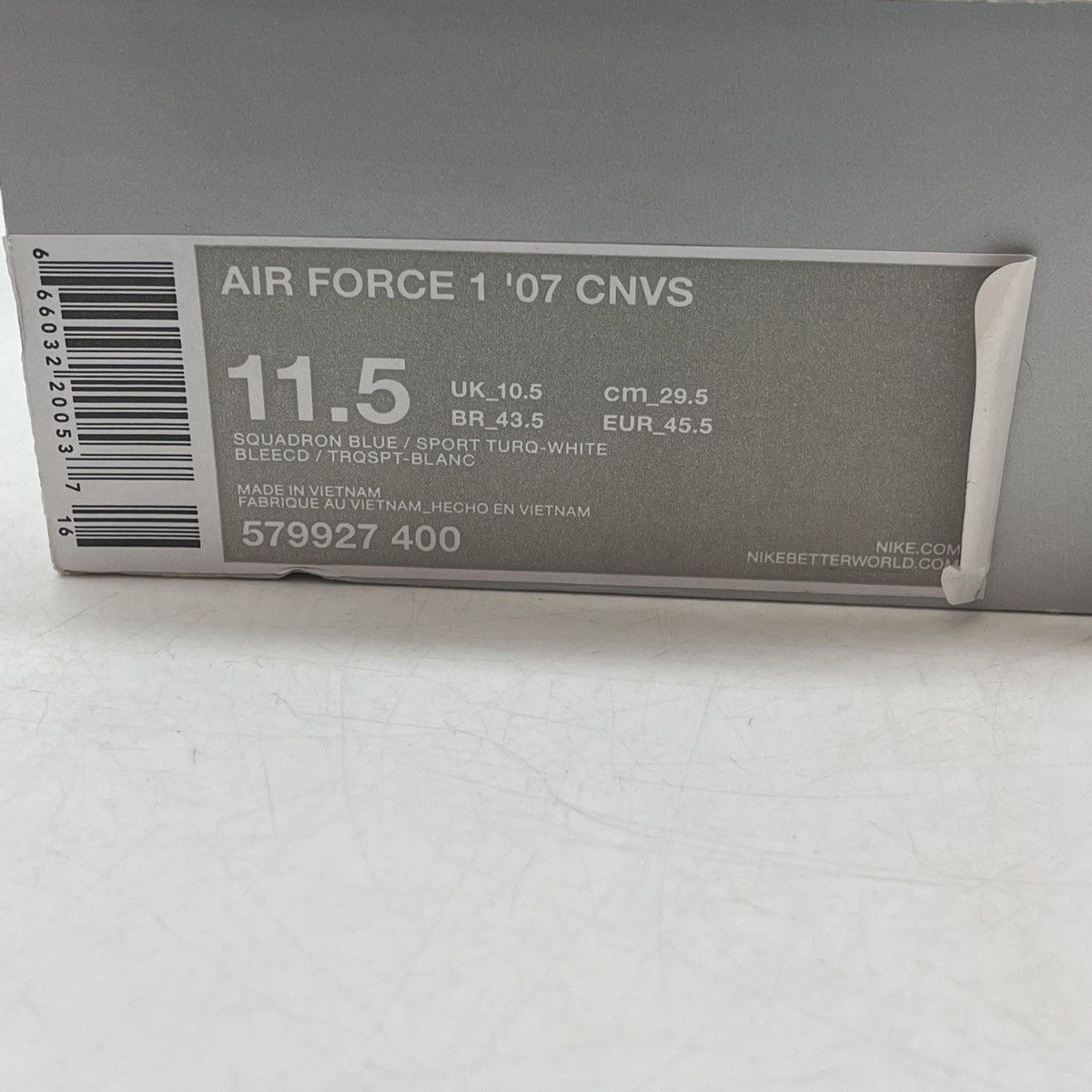 Nike Air Force 1 canvas Size US 11.5 / EU 44-45 - 9 Thumbnail