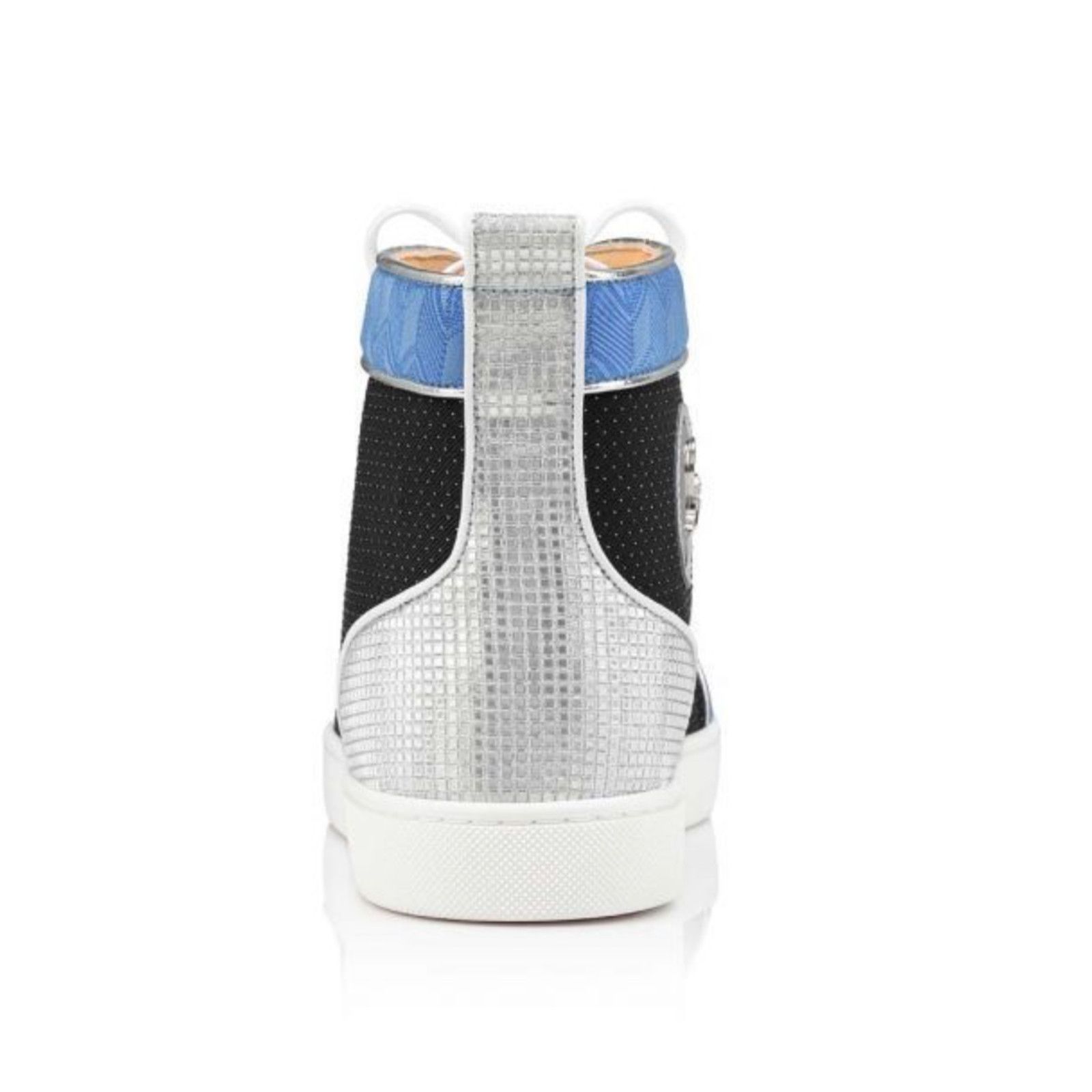 Christian Louboutin Christian Louboutin Lou Spikes Orlato Flat White Blue Size US 8 / EU 41 - 10 Thumbnail
