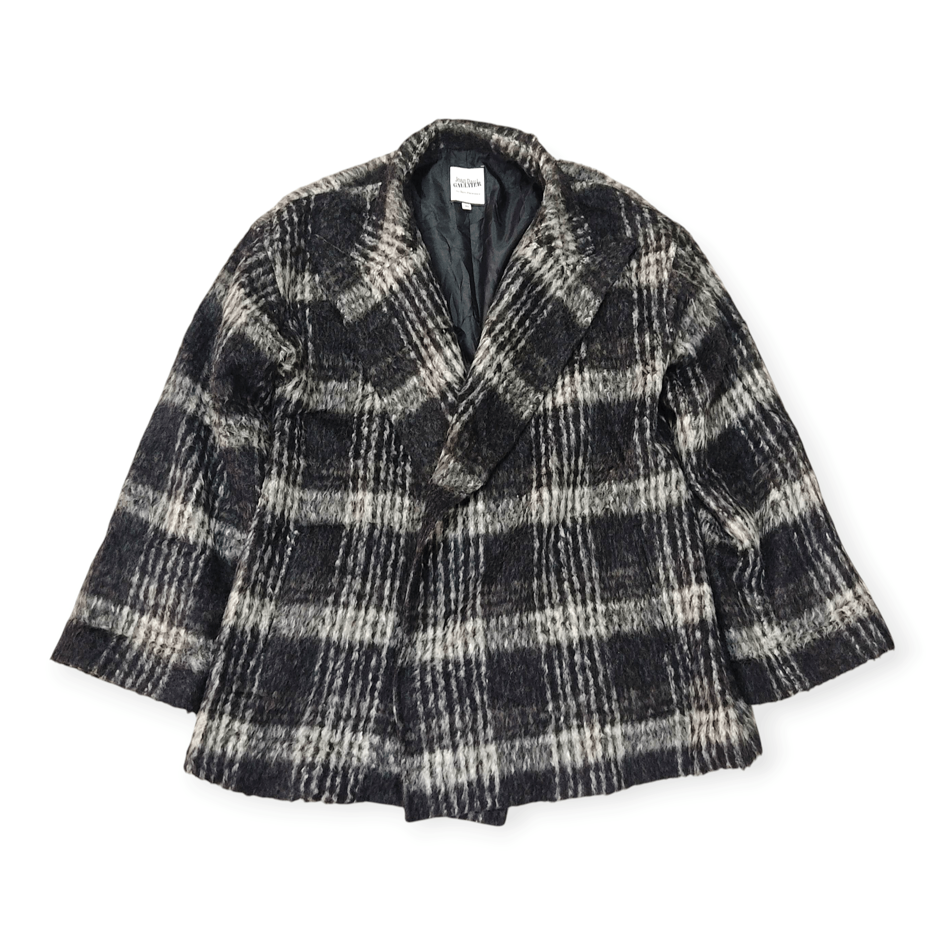 Jean Paul Gaultier Jean Paul Gaultier x Sept Premiers Plaid Coat Jacket Size L / US 10 / IT 46 - 5 Thumbnail