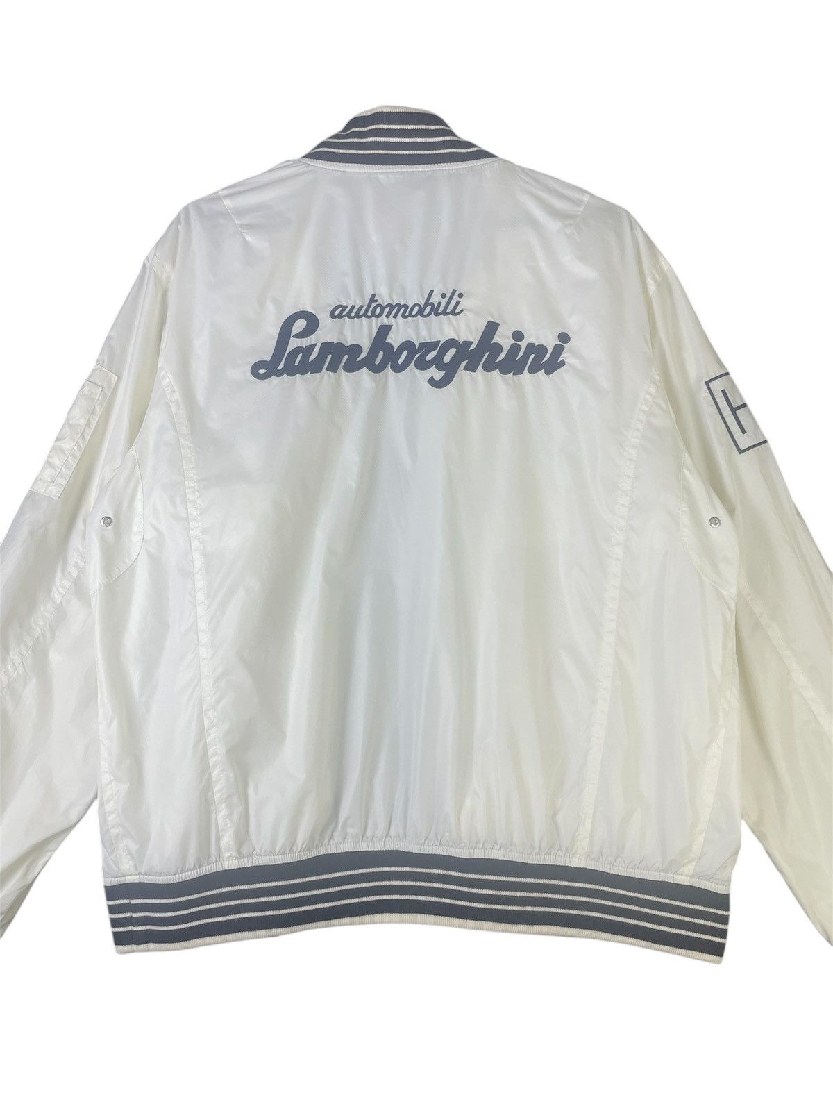 HYDROGEN × Lamborghini 🔥Rare Hydrogen Automobili H2J Nylon Bomber Jacket Size US L / EU 52-54 / 3 - 14 Thumbnail