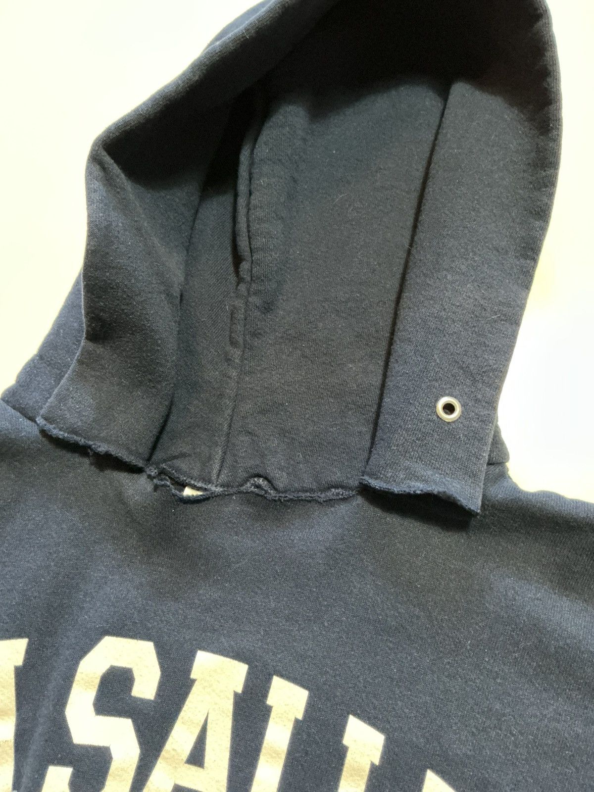 Jerzees Vintage Jerzees Super Sweats La Salle Navy Blue Hoodie Size US XL / EU 56 / 4 - 8 Thumbnail