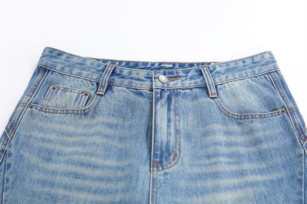 Japanese Brand Men's American-Style Washed & Distressed Flared Jeans Size US 32 / EU 48 - 3 Thumbnail