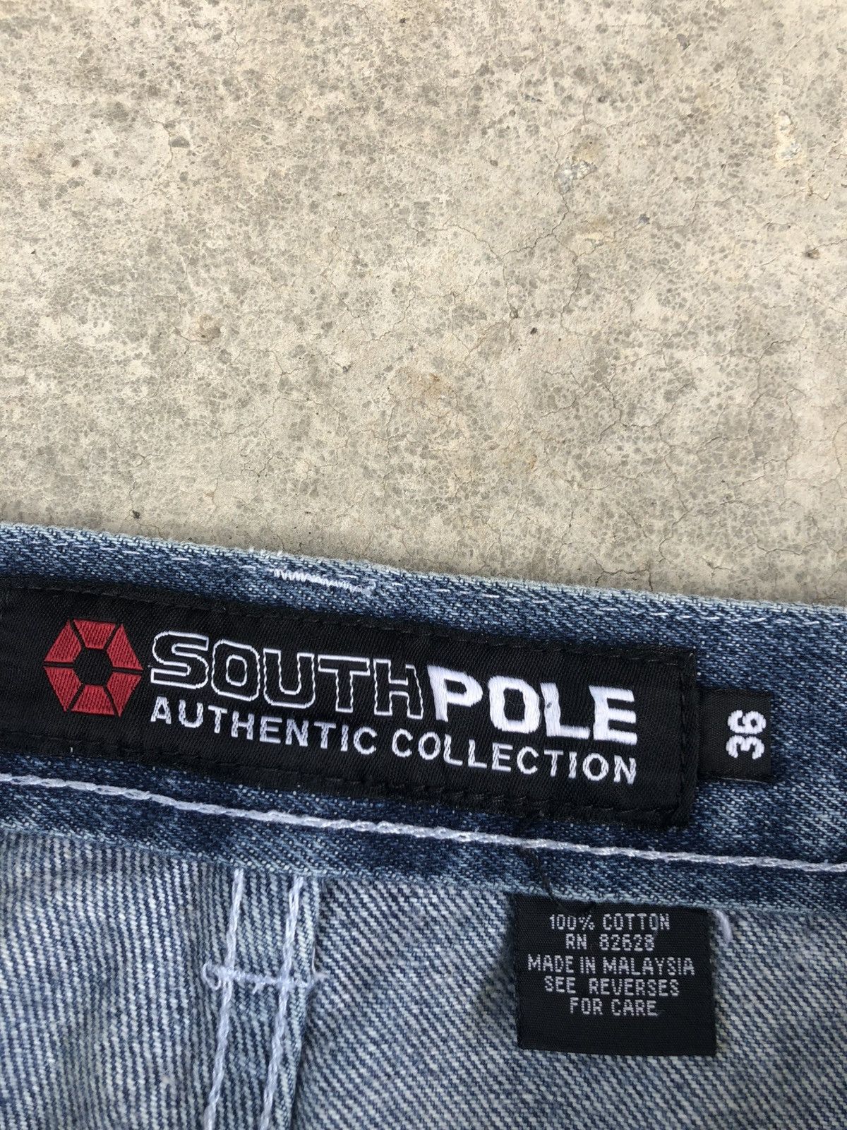 Southpole Vintage Southpole Baggy Carpenter Embroidered Jeans Size US 35 - 19 Thumbnail