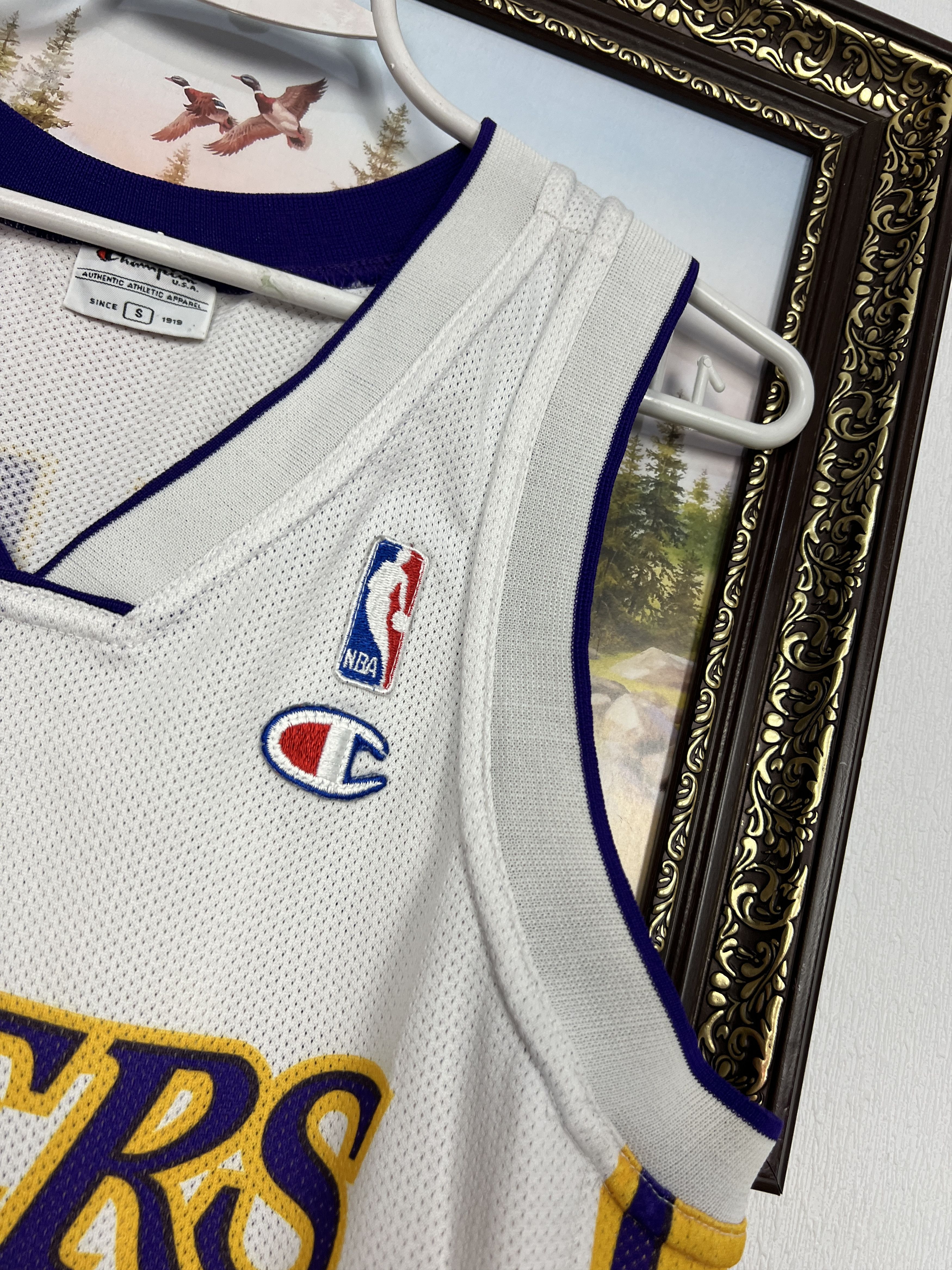 Champion Vintage 90's Los Angeles Lakers NBA #34 O'Neal Jersey Rare Size US S / EU 44-46 / 1 - 5 Thumbnail