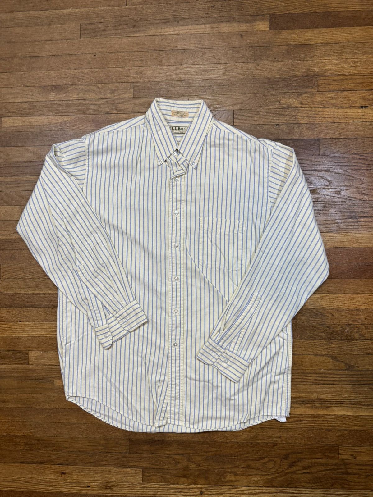 L.L. Bean Vintage L.L. Bean Striped Button Up Shirt Size US XL / EU 56 / 4 - 1 Thumbnail