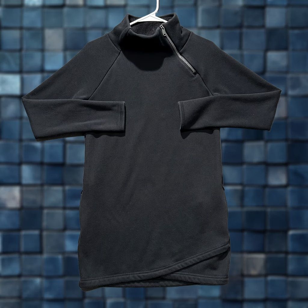 Athleta Athleta Sweatshirt Dress Womens XS Black Fleece Lined Cozy Karma GUC Size XS / US 0-2 / IT 36-38 - 1 Thumbnail
