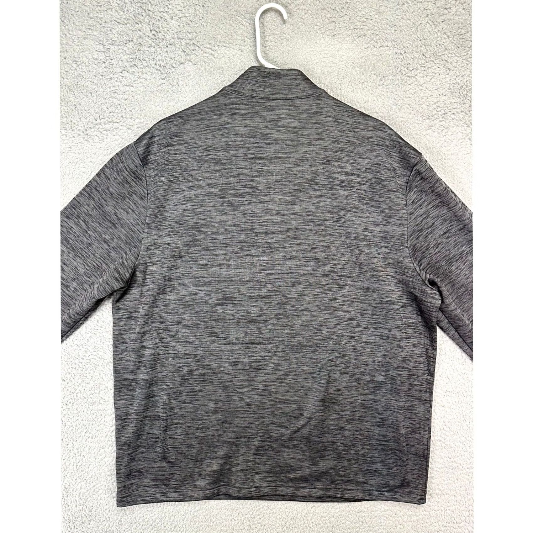 Callaway VINTAGE Callaway Shirt Mens 2XL Grey Fleece Lined Mock Neck Pullover Quarter Snap Button Golf Shirt Size US XXL / EU 58 / 5 - 2 Thumbnail