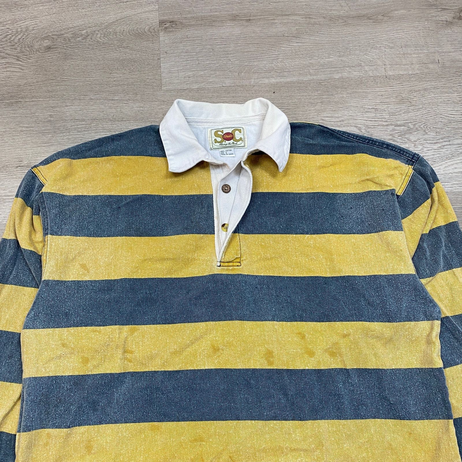 Other S.C. Duds PCH Striped Rugby Long Sleeve Polo Shirt Large Size US L / EU 52-54 / 3 - 2 Thumbnail