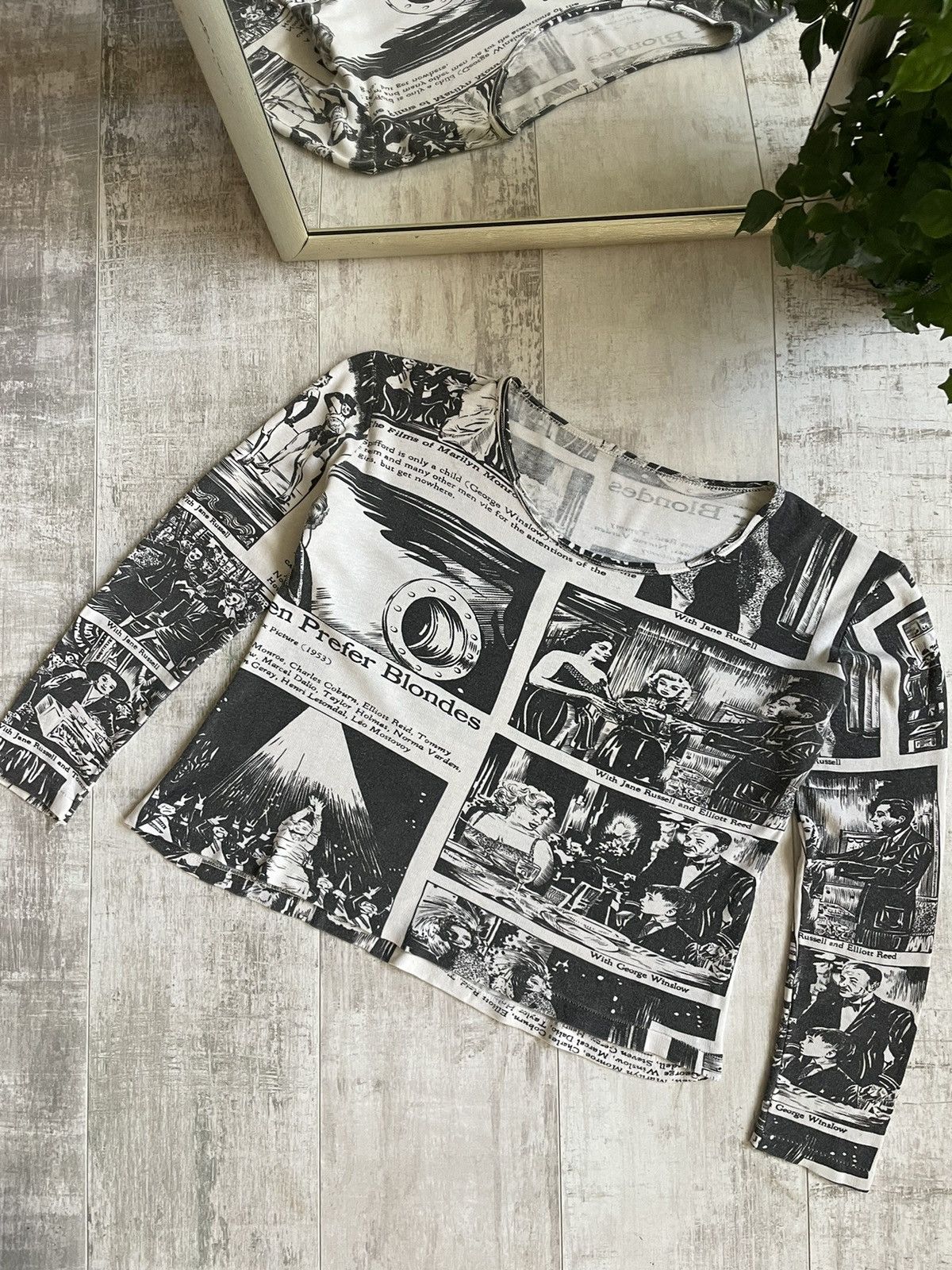 Vintage VERE RARE 70’s Vintage Men Prefer Blondes Movie Film Retro Size M / US 6-8 / IT 42-44 - 3 Thumbnail