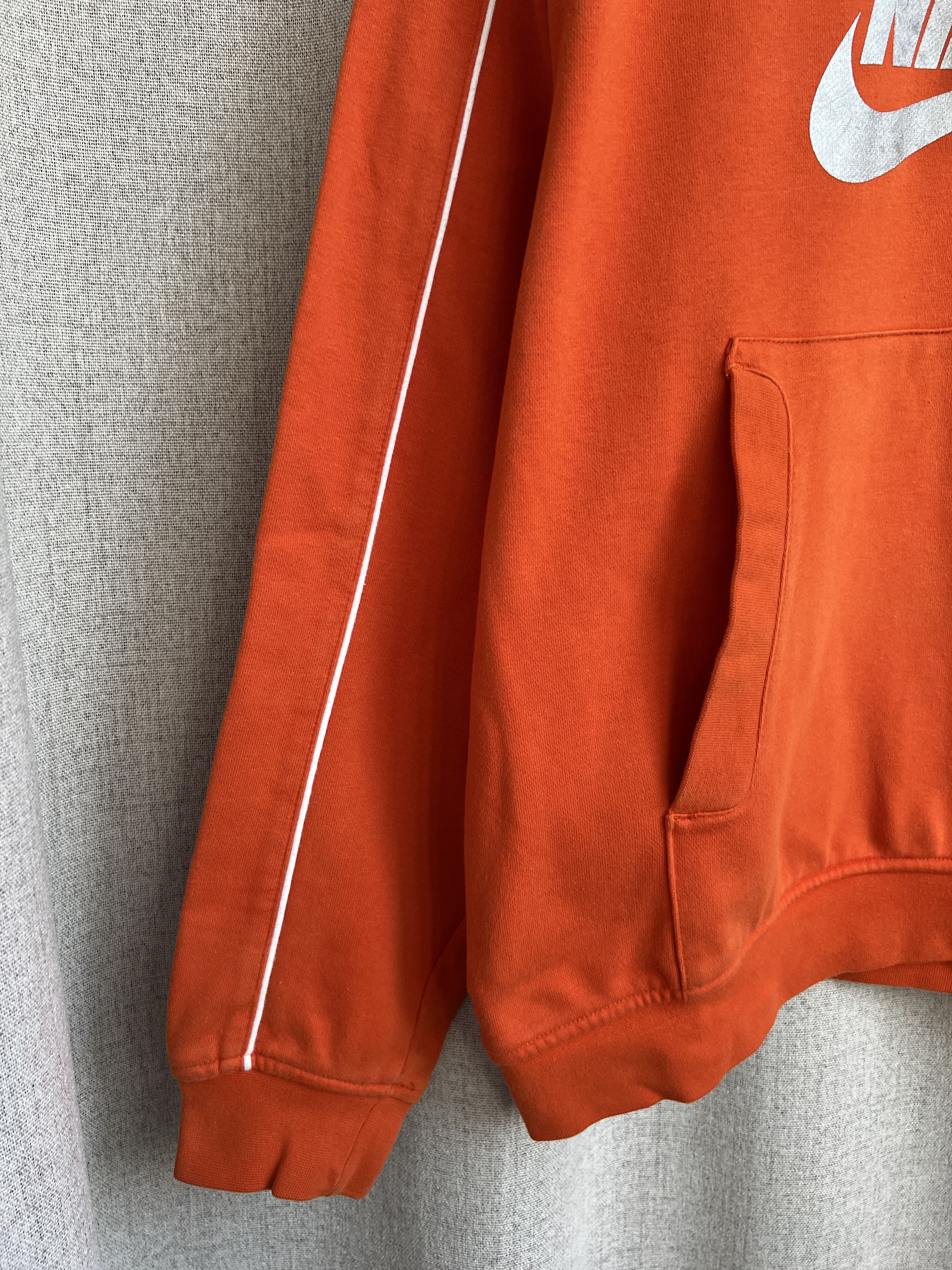 Nike Vintage Y2K Nike Big Logo Box Fit Orange Hoodie Size US M / EU 48-50 / 2 - 9 Thumbnail