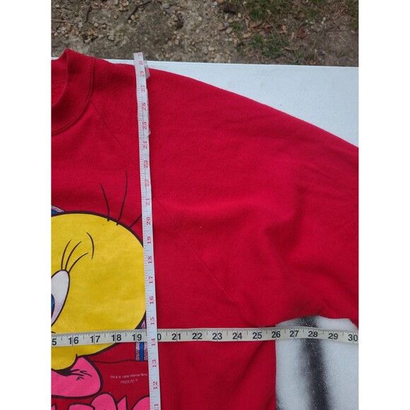 Warner Bros Vtg Tweety Bird Looney Tunes Crewneck Sweatshirt Freeze 1996 Size US XXL / EU 58 / 5 - 10 Thumbnail