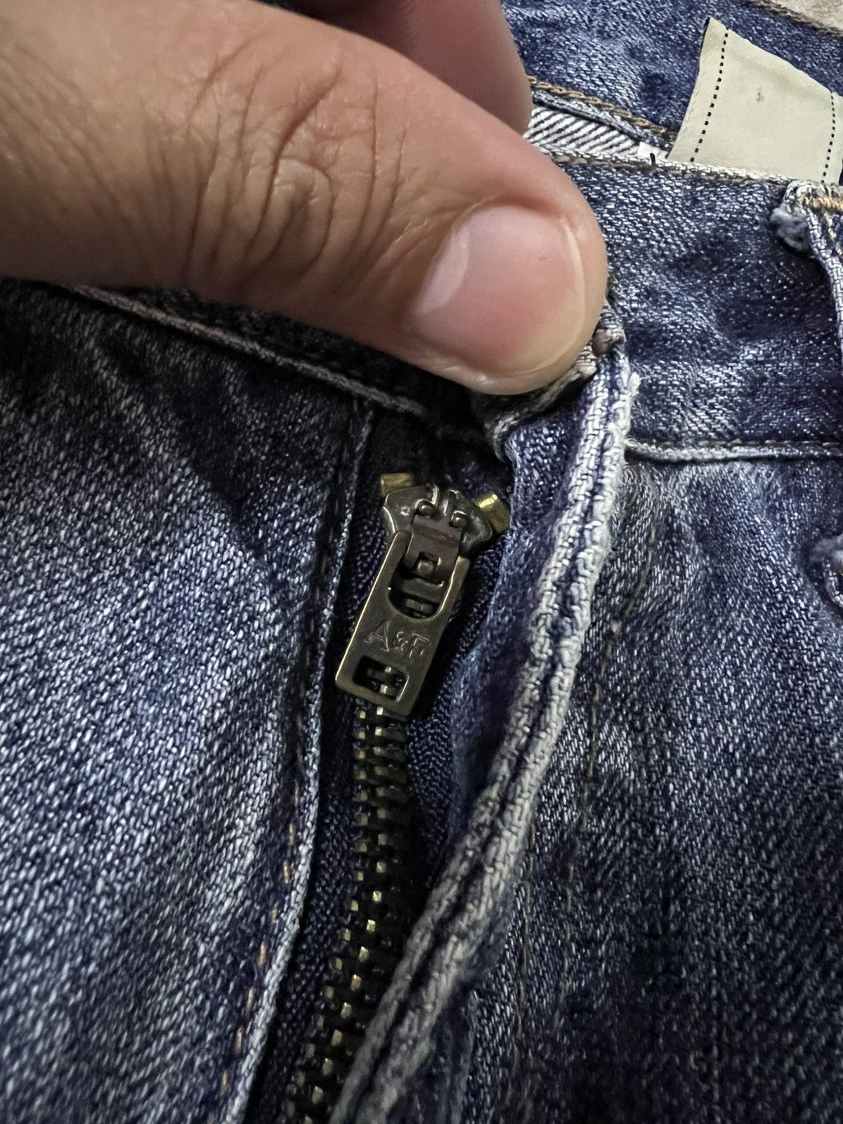 Abercrombie & Fitch 💥Flare💥Abercrombie & Fitch Distressed Faded Jean Size US 33 - 16 Thumbnail