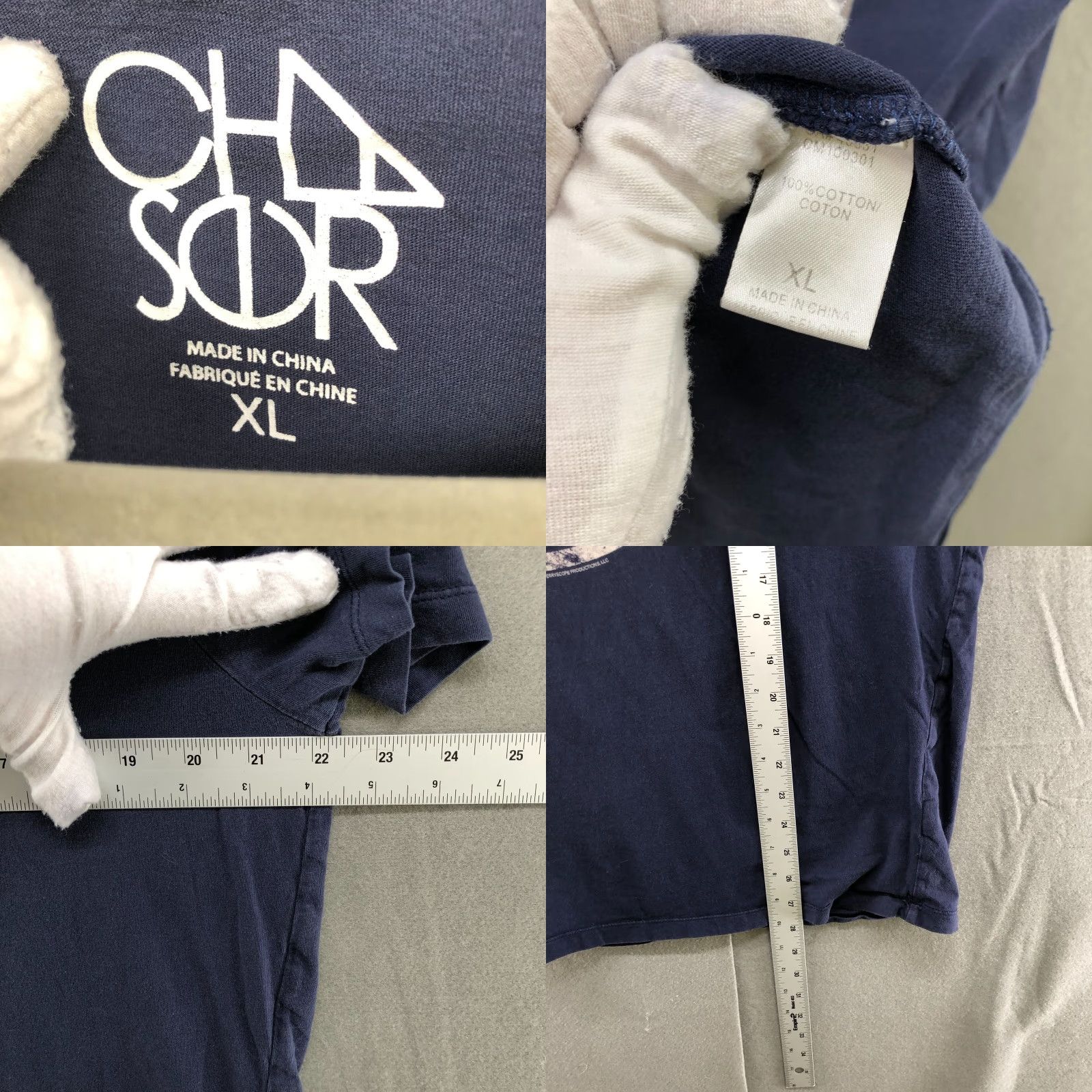 Vintage VINTAGE Chasor Pink Floyd T-Shirt Shirt XL Blue Short Sleeve Unisex Mens Womens Crewneck 90s Concert Band Graphic Cotton Size XL Men's Women’s Size XL / US 12-14 / IT 48-50 - 8 Thumbnail