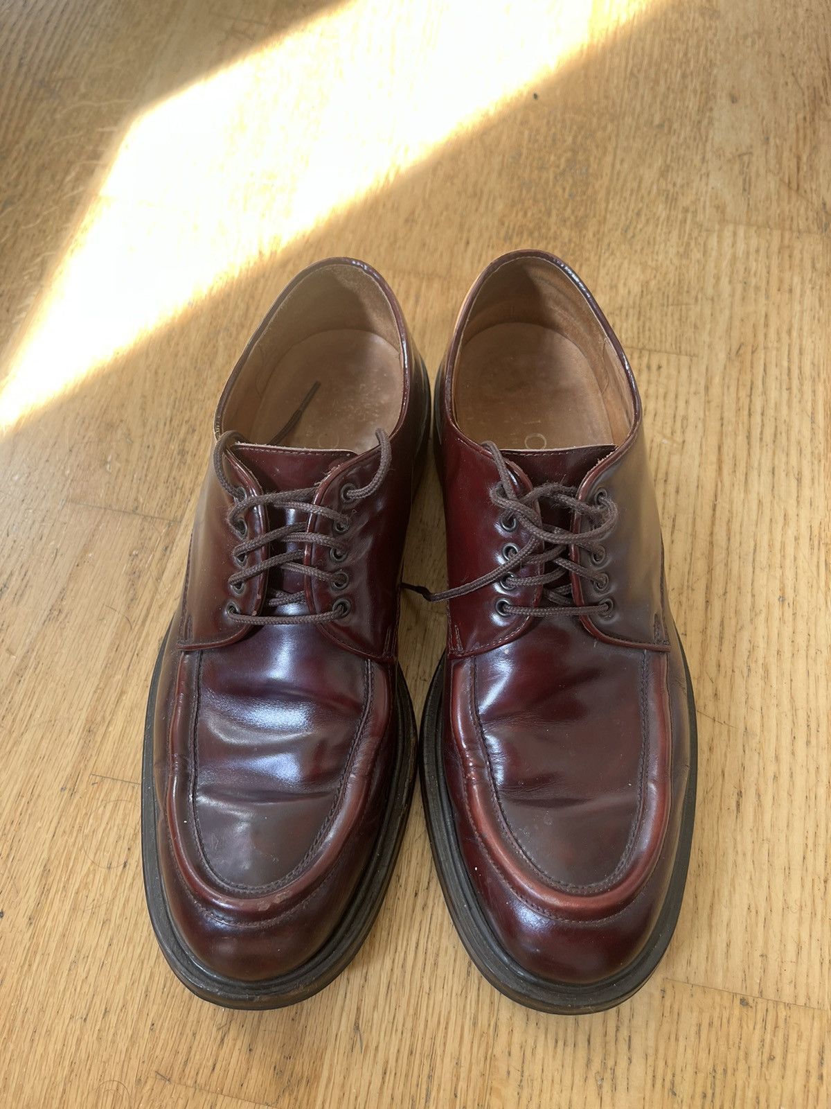 Gucci Rare Vintage Gucci Moc Toe Leather shoes Size US 9 / EU 42 - 1 Thumbnail