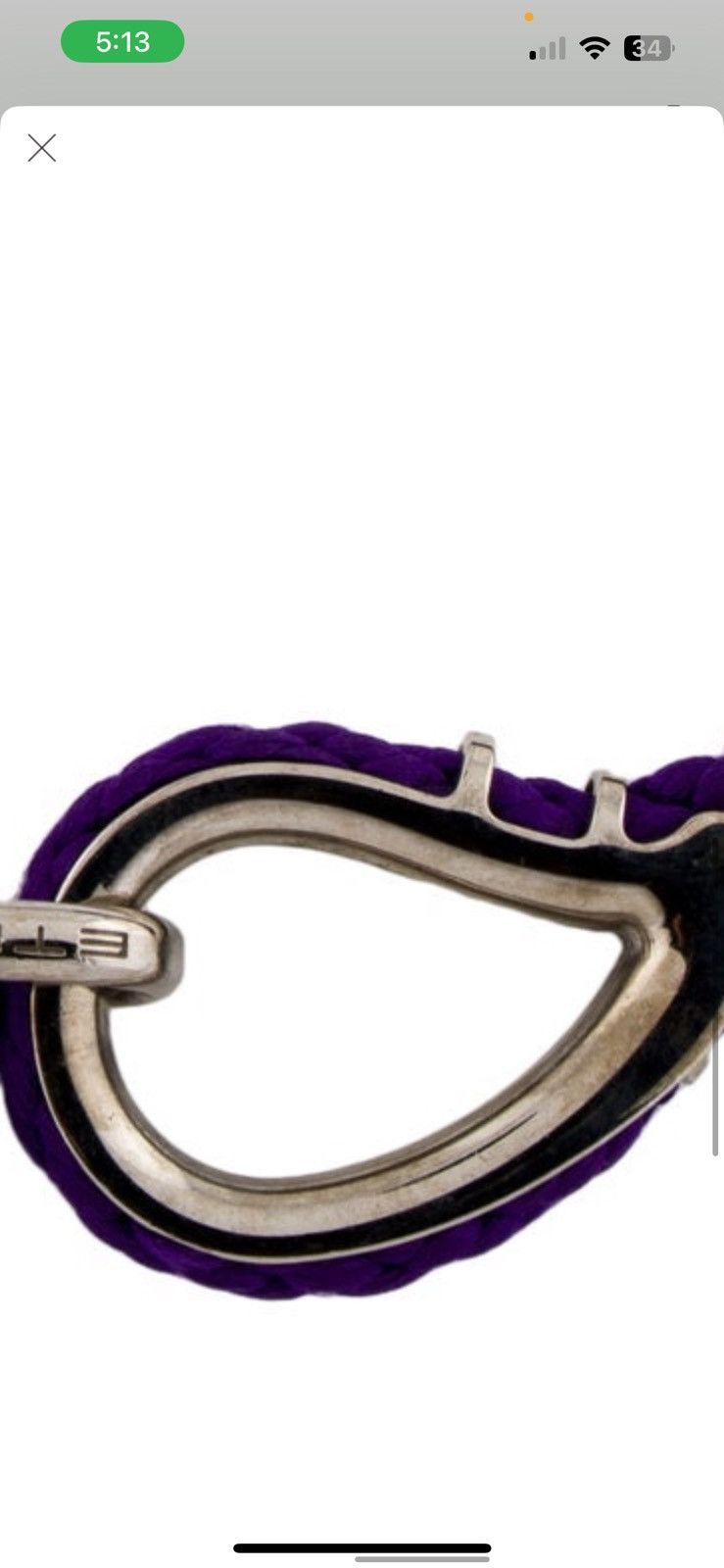 Etro ETRO purple braided & silver claw buckle waist belt Size ONE SIZE - 5 Thumbnail