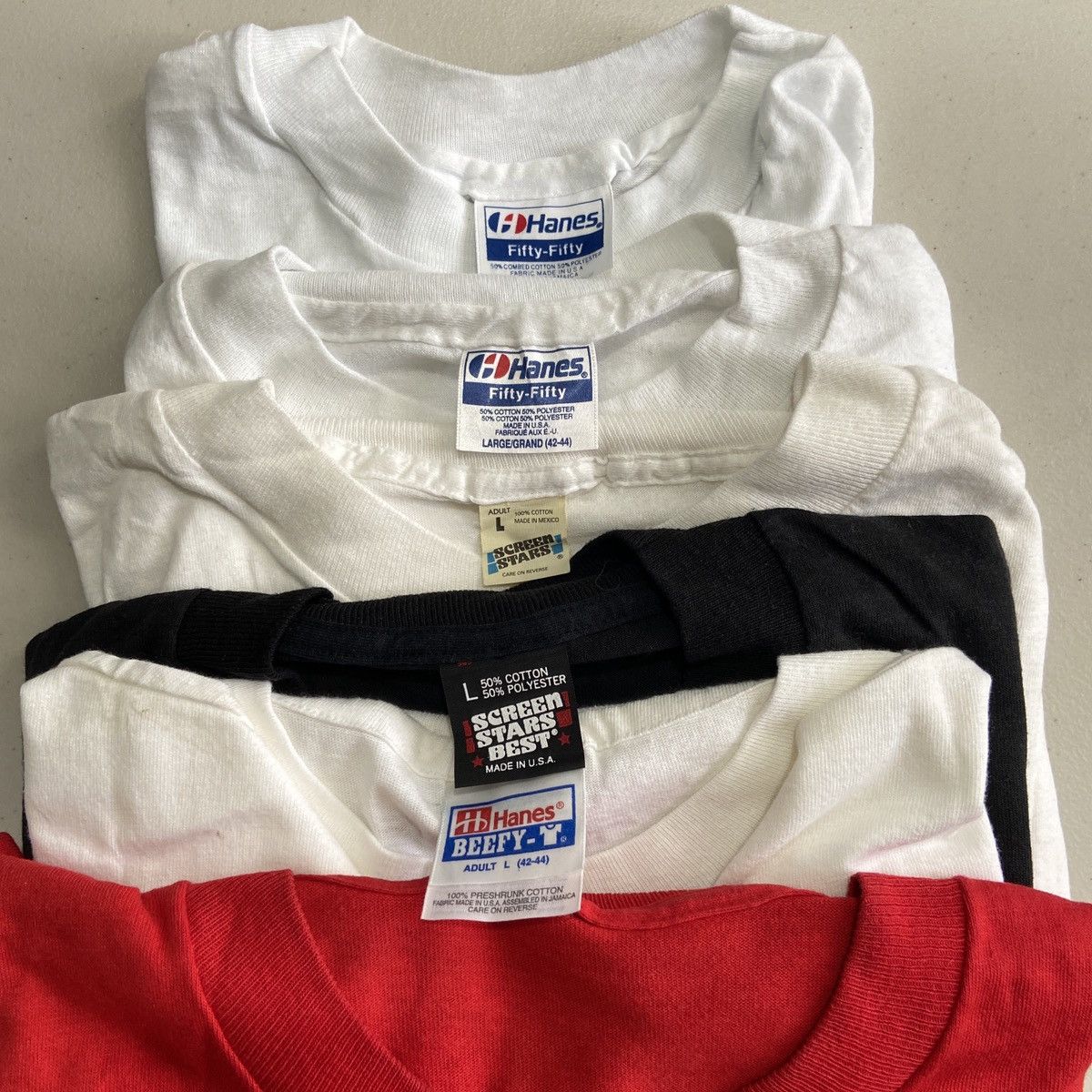 Vintage Bundle Random Vintage Tees 80s 90s Various Sizes Size US XL / EU 56 / 4 - 5 Thumbnail