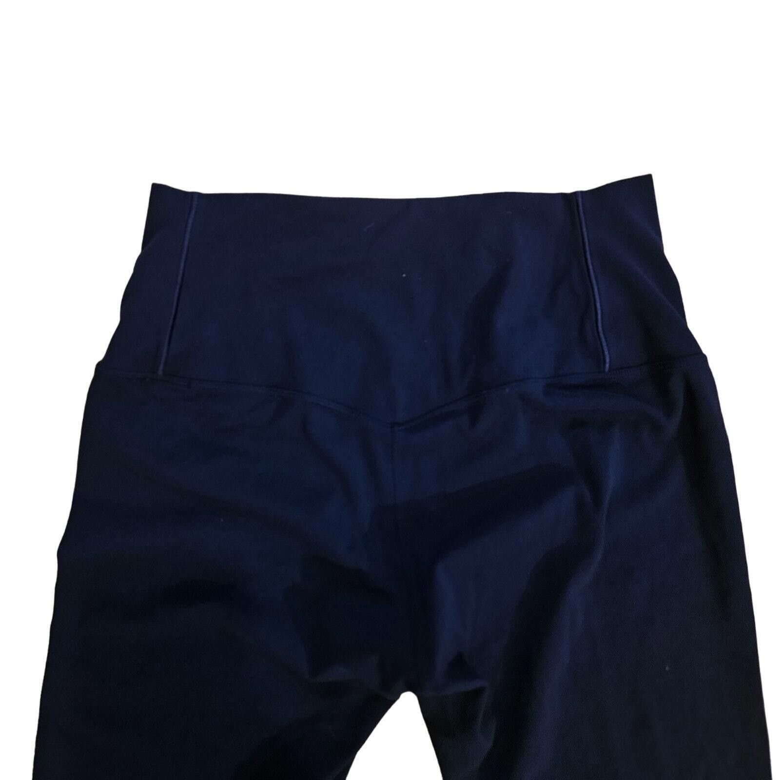Nike Nike High Rise Ankle Leggings Running Navy Blue Size Medium Size 32" / US 10 / IT 46 - 4 Thumbnail
