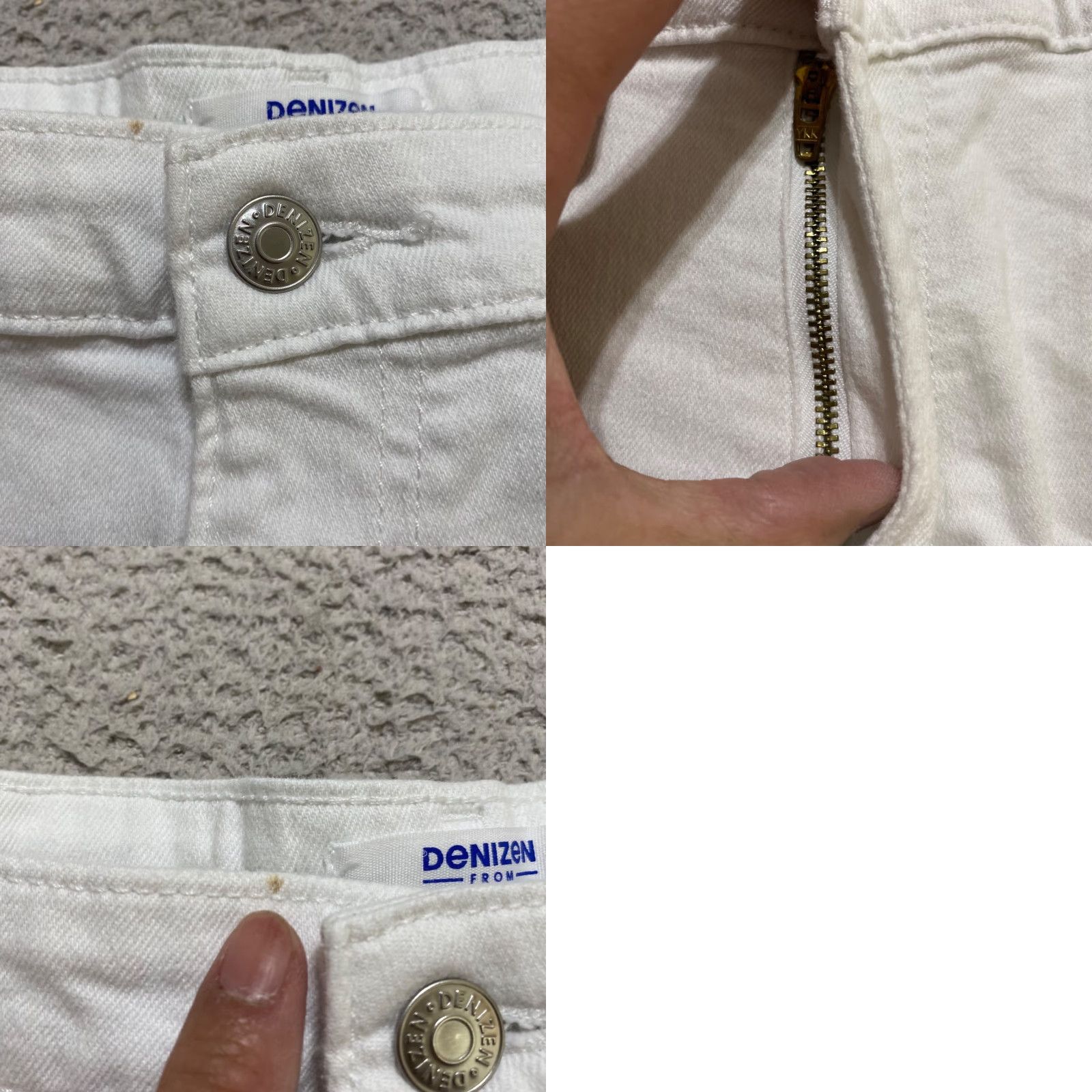 Levi's Nike Levi's Womens Jean Shorts White Denim High Rise 3" Inseam Cut Off 16 Womens Jeans Shorts Light Wash Stretch Denim 5-Pocket Vintage No XS? Size 38" / US 16 / IT 52 - 8 Thumbnail