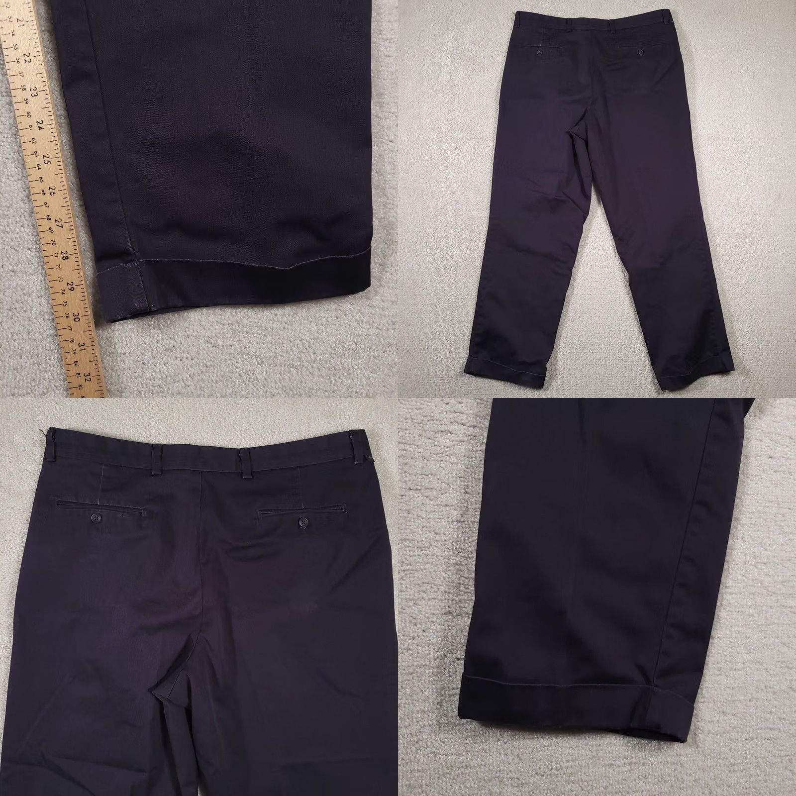 Dockers DOCKERS Pants Mens 38x32 Blue Pleated Stain Defender Straight Leg Cuffed 90s Size US 38 / EU 54 - 8 Thumbnail