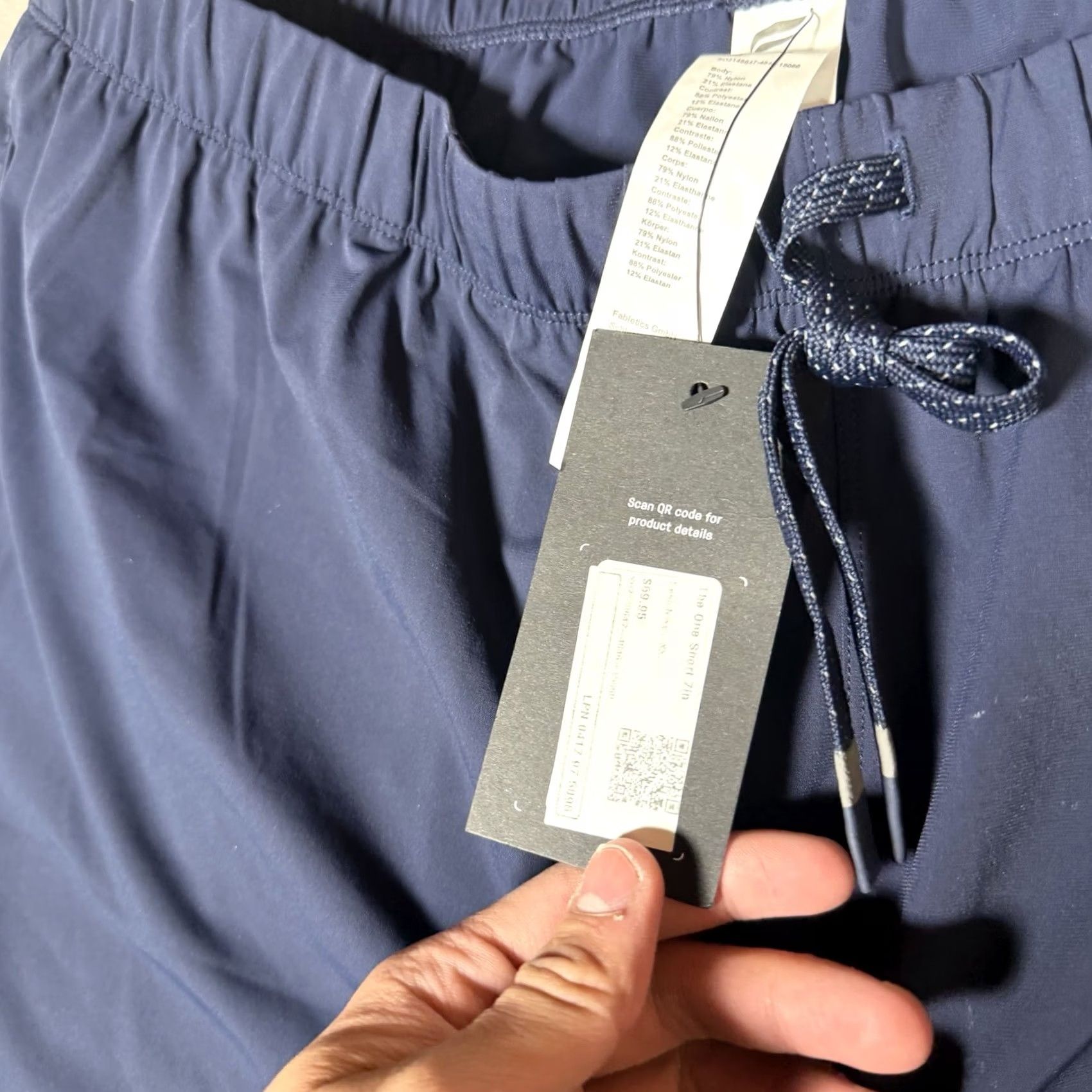 Fabletics Fabletics Shorts Mens 2XL Blue Navy Performance Stretch Running Gym NWT Size US 39 - 5 Thumbnail