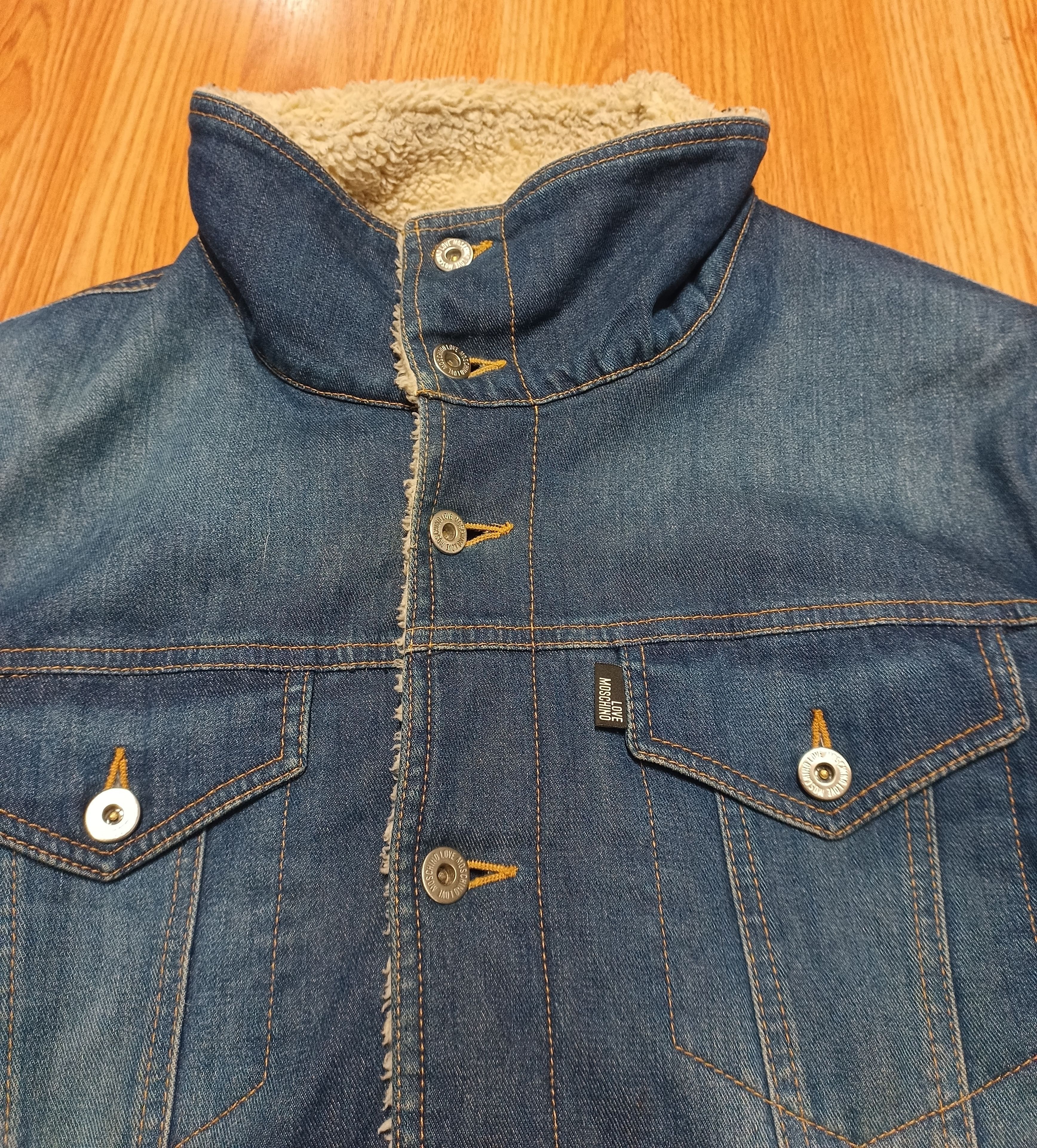 Moschino Moschino Denim Shearling Jacket Mens Size EU50 US34 Size US M / EU 48-50 / 2 - 8 Thumbnail