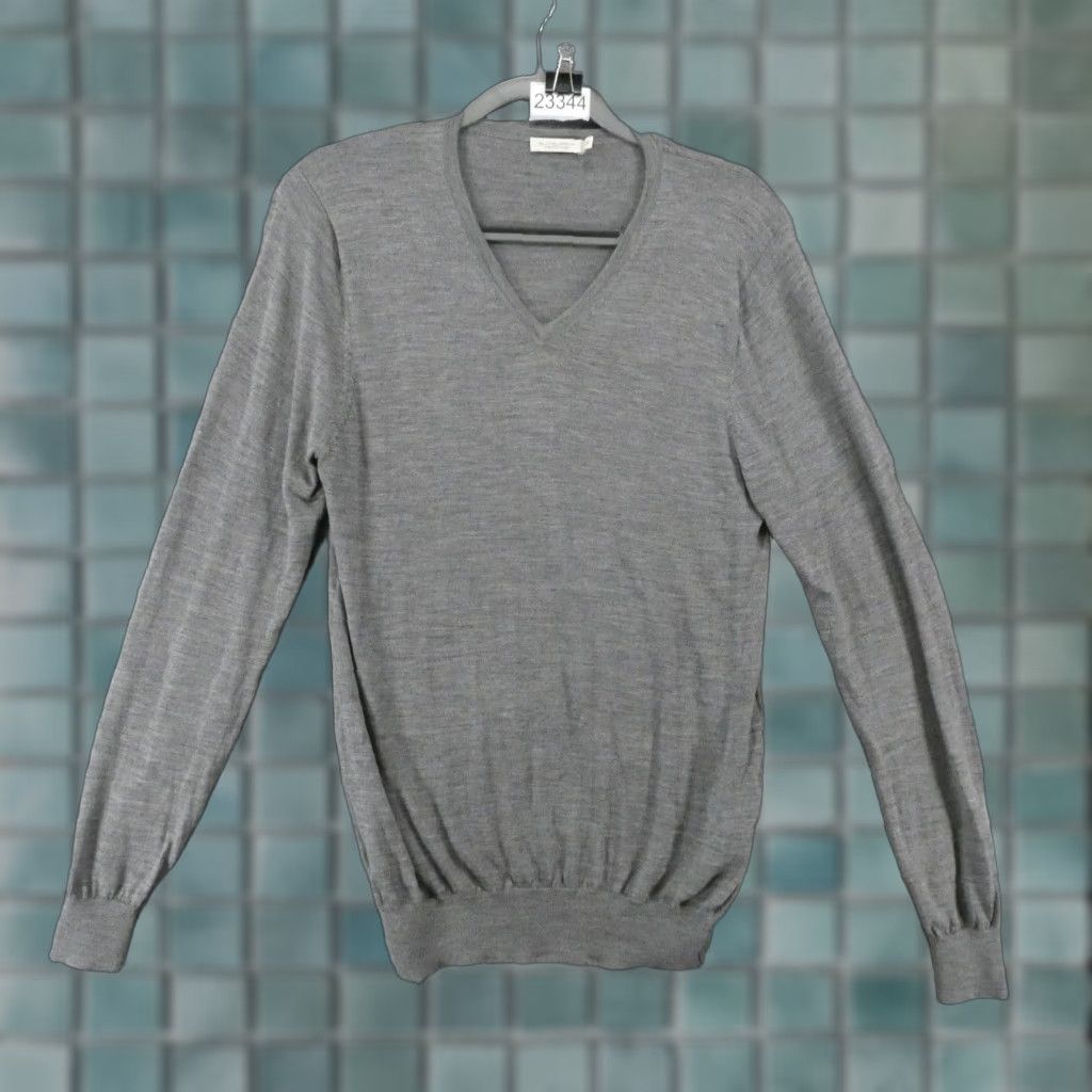 Suitsupply Sweater Men Medium Merino Wool V-Neck Long Sleeve