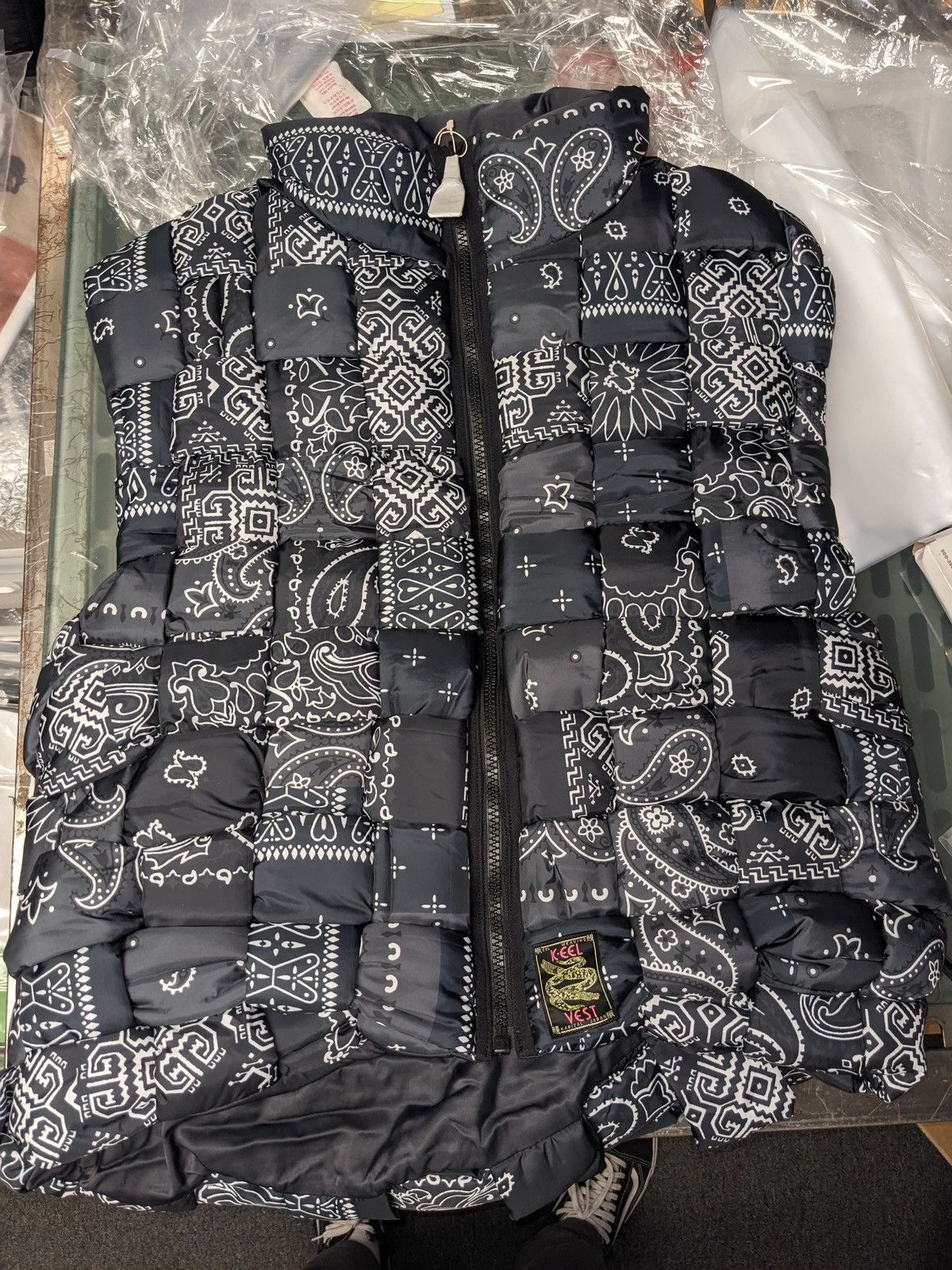 Kapital Kapital Bandana Transfer Nylon Keel Weaving Vest Black 4 Size US XL / EU 56 / 4 - 3 Thumbnail