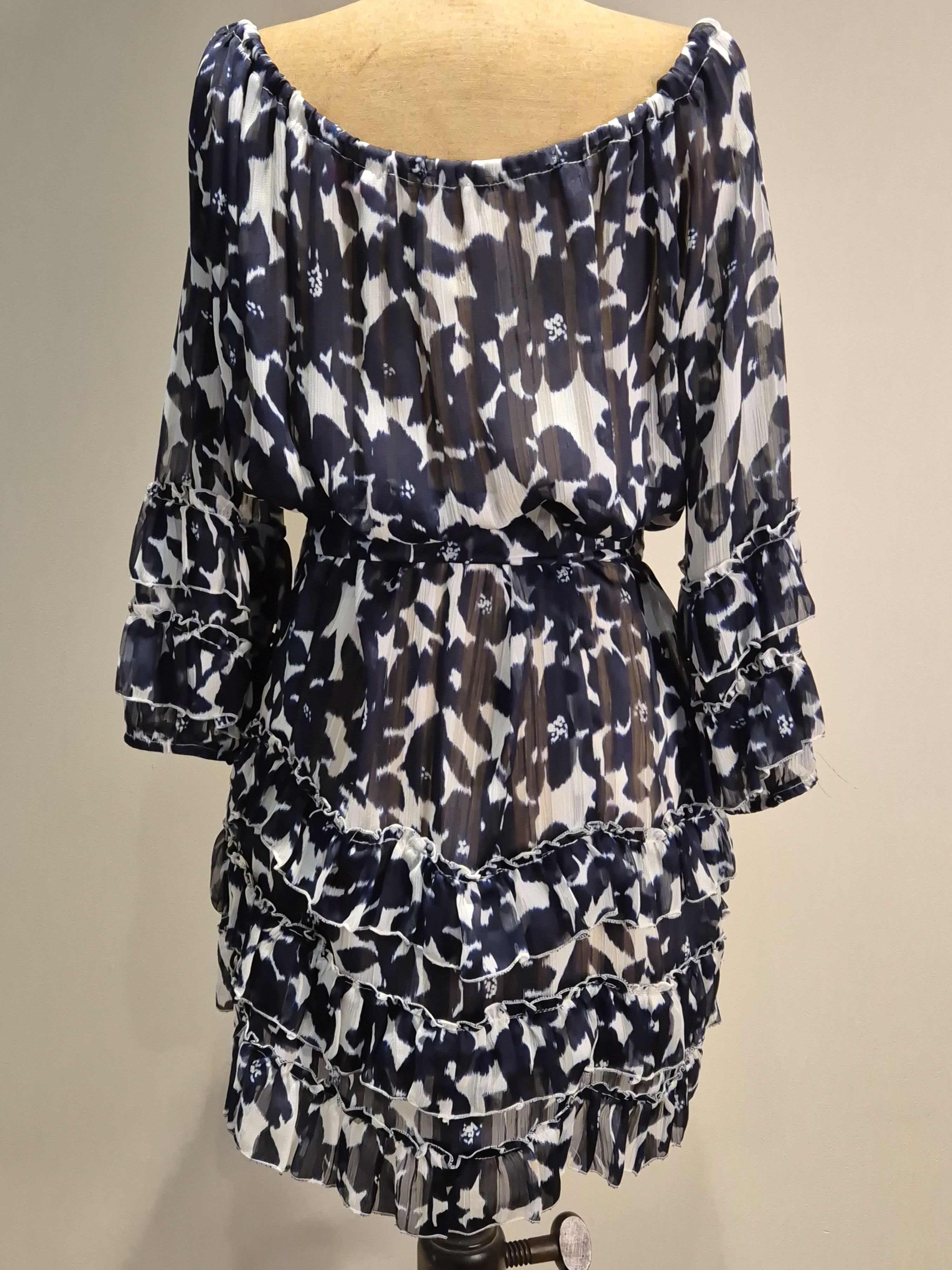 Designer Fifilles Paris mini dress with ruffled sleeves & hem Size S / US 4 / IT 40 - 2 Thumbnail