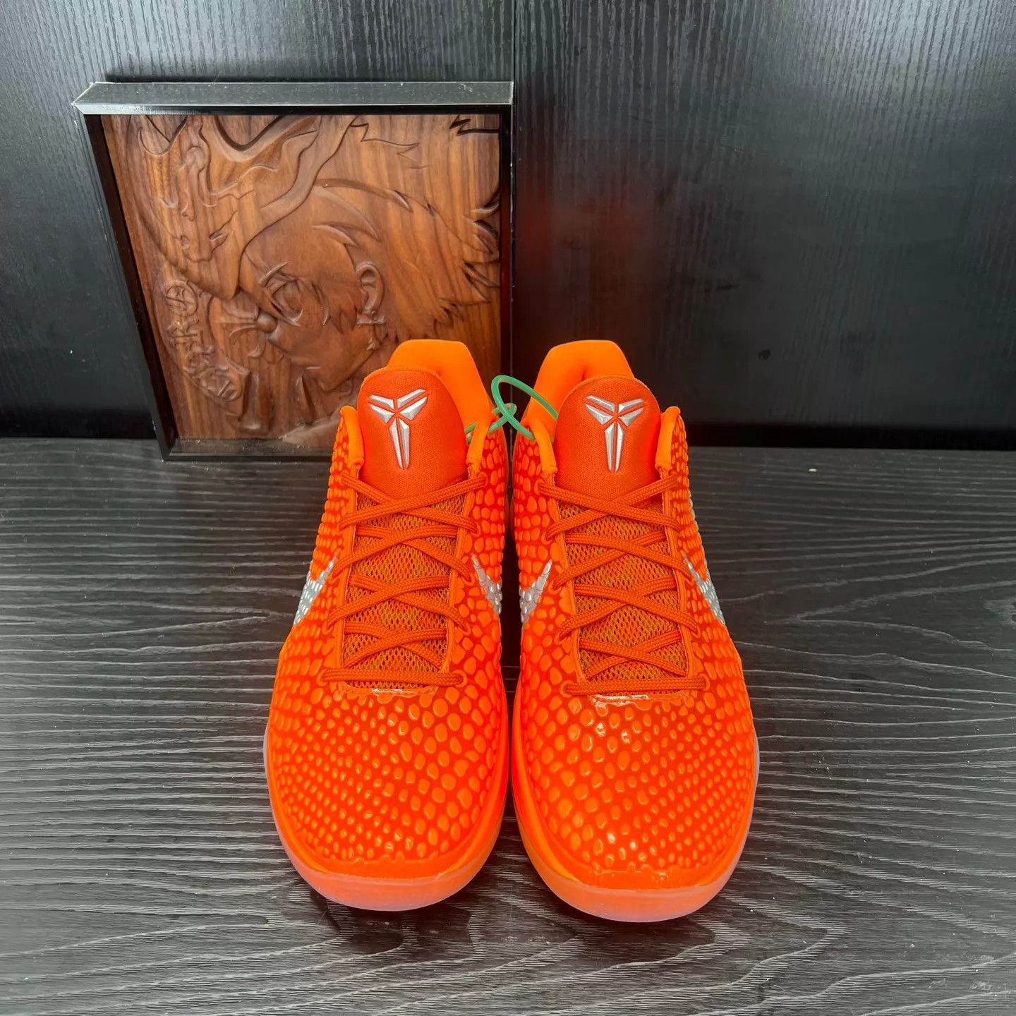 Nike ZK6 Orange Silver Size 42 Worn Box Lid Missing Size US 8.5 / EU 41-42 - 4 Thumbnail