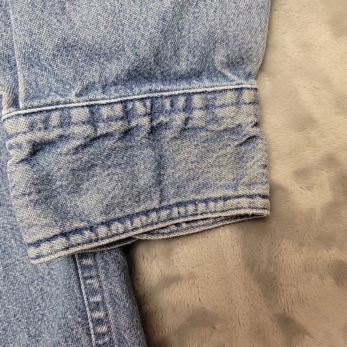 Denime VINTAGE US West Olympic Sponsor Shirt Mens Large Blue Denim Long Sleeve Button-Down Collared Shirt Size US L / EU 52-54 / 3 - 6 Thumbnail