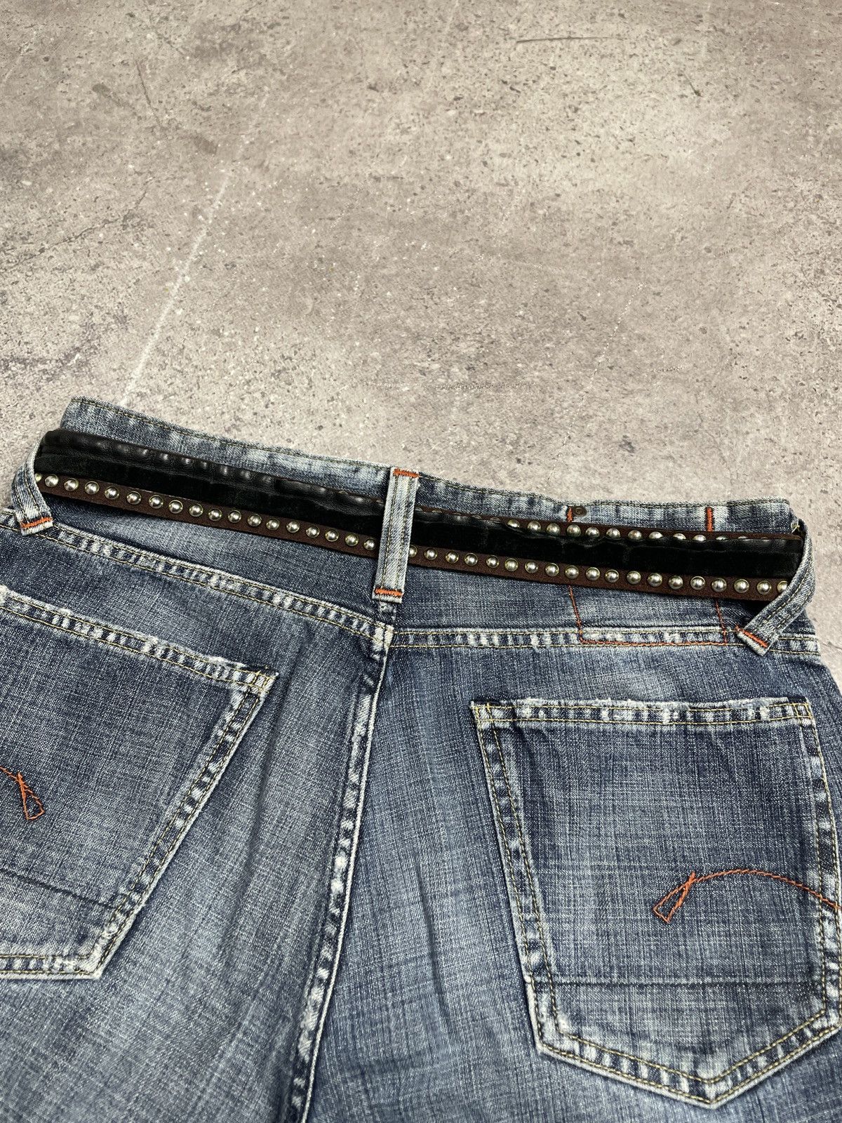 Just Cavalli Roberto Cavalli Vintage Black Metal Leather Rhinestone Belt Size 32 - 13 Thumbnail