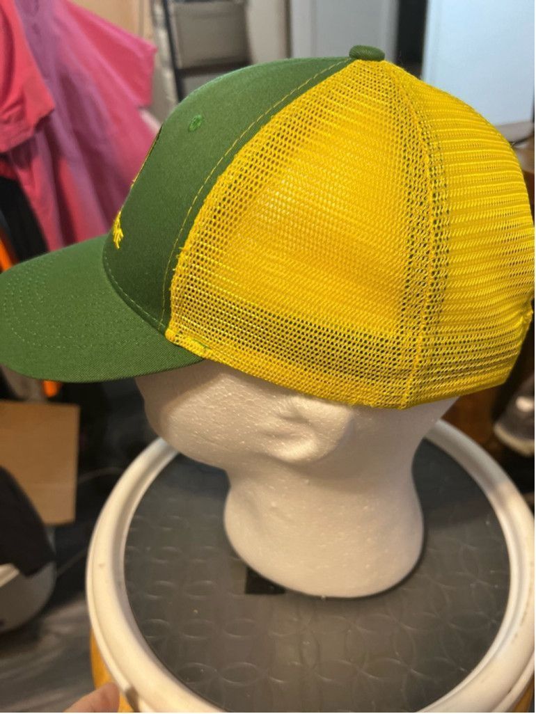 John Deere Unisex John Deere Hat One Size Green Yellow Size ONE SIZE - 3 Thumbnail