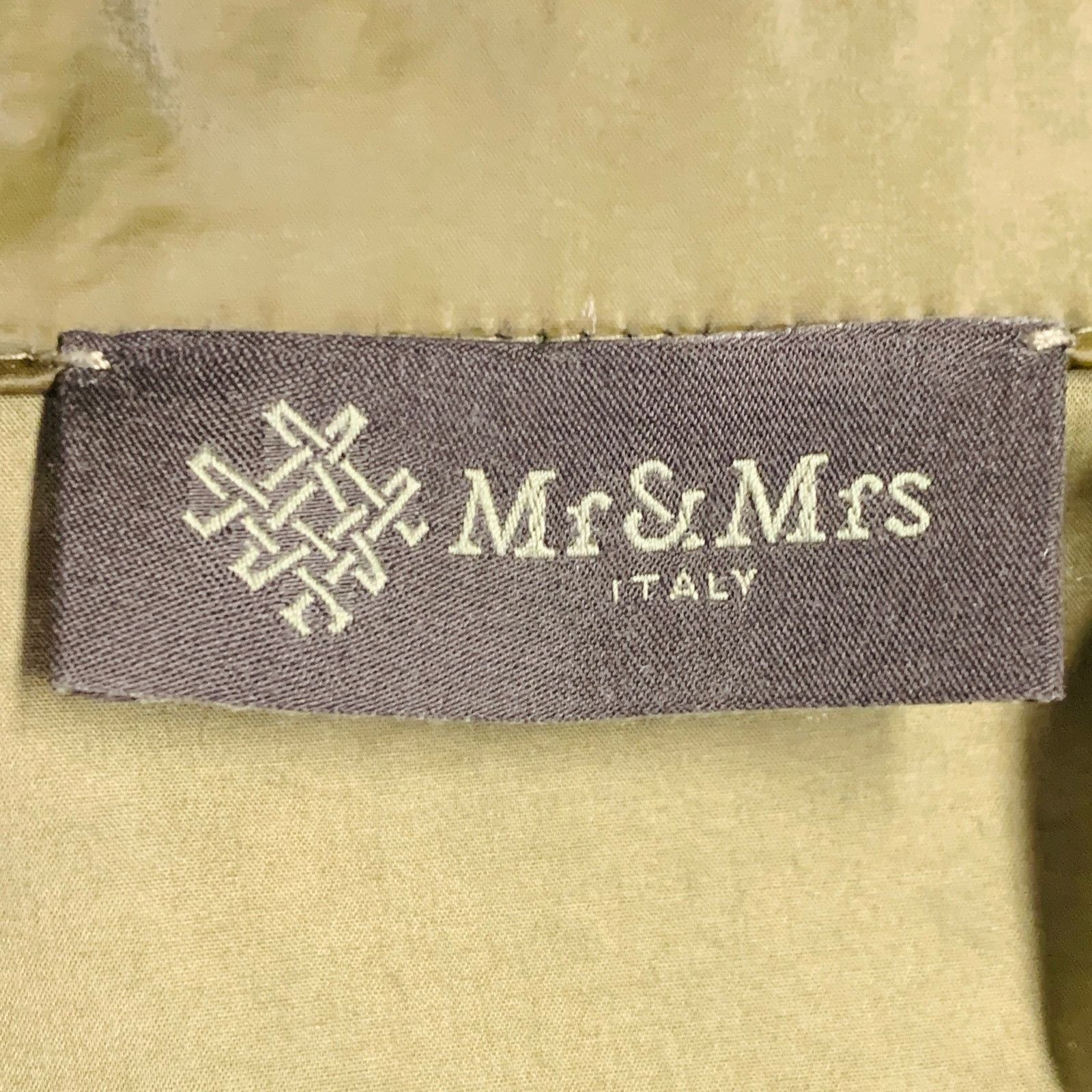 MR & MRS ITALY MR & MRS XS Green Olive Shimmery Cotton Blend Parka Jacket Size US XS / EU 42 / 0 - 10 Thumbnail