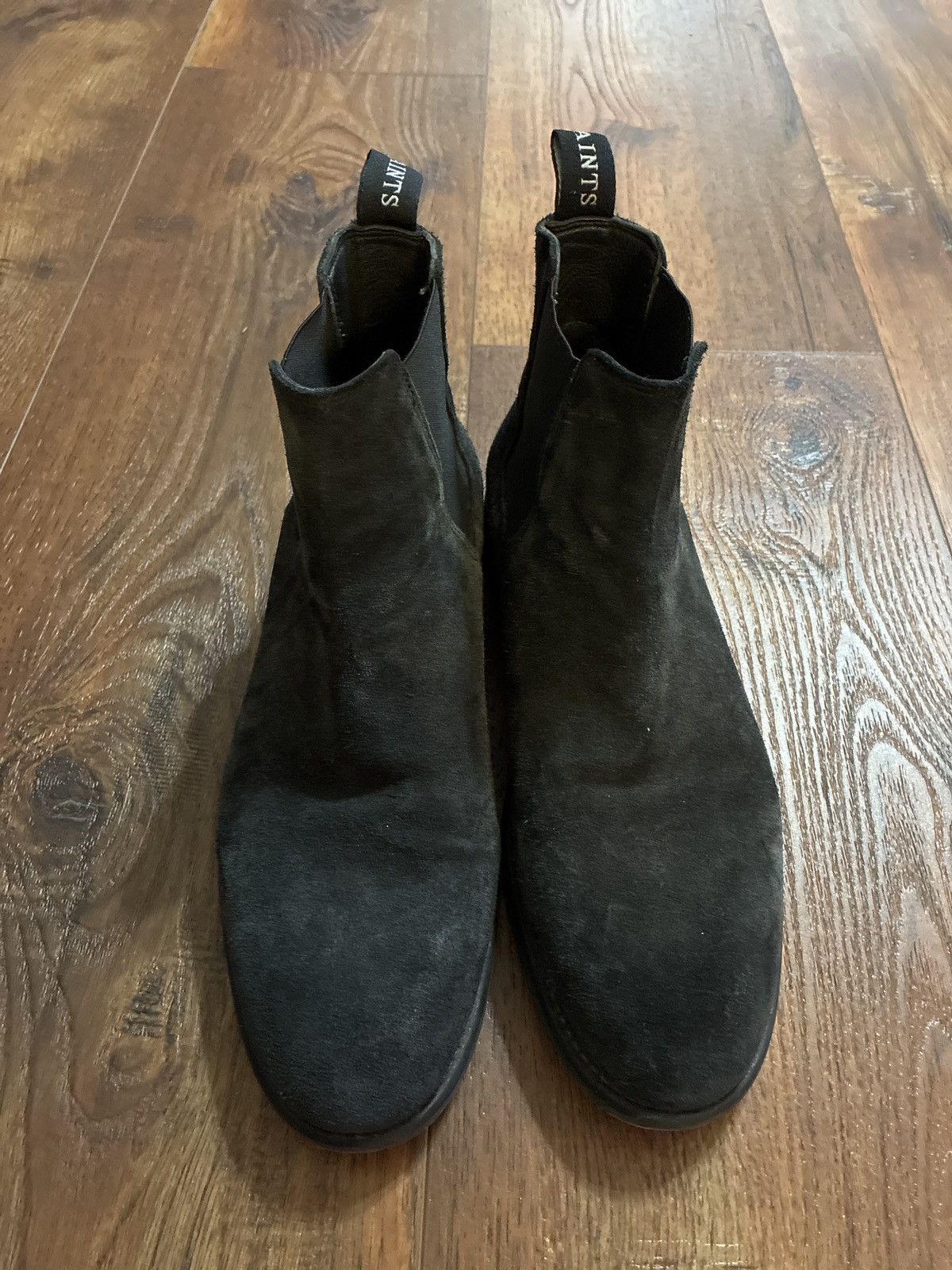 Allsaints Vintage Black Suede Allsaints Chelsea Boots Size US 10 / EU 43 - 2 Thumbnail