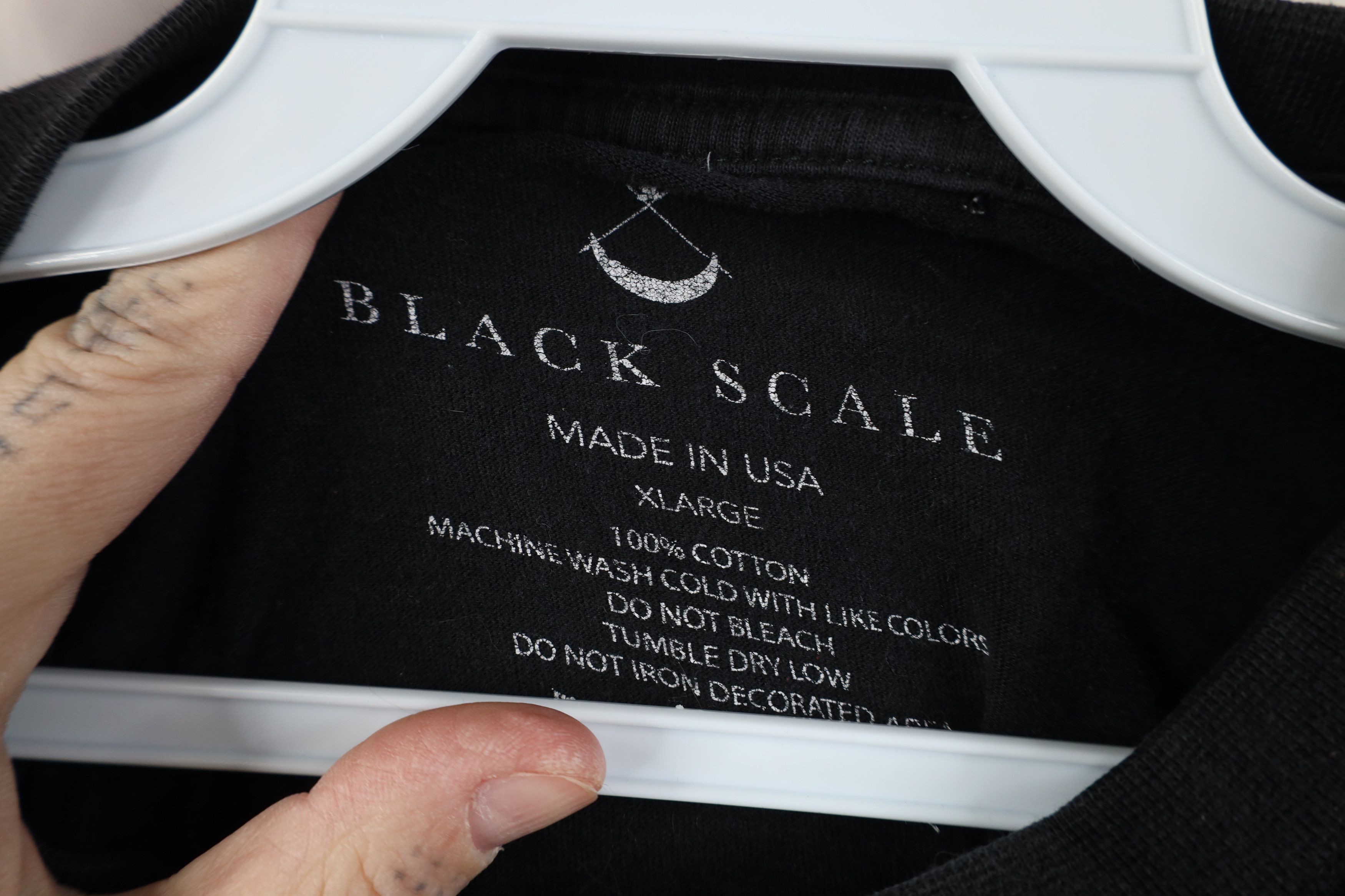 Black Scale Black Scale ASAP Rocky Short Sleeve T-Shirt Black USA Cotton Size US XL / EU 56 / 4 - 5 Thumbnail