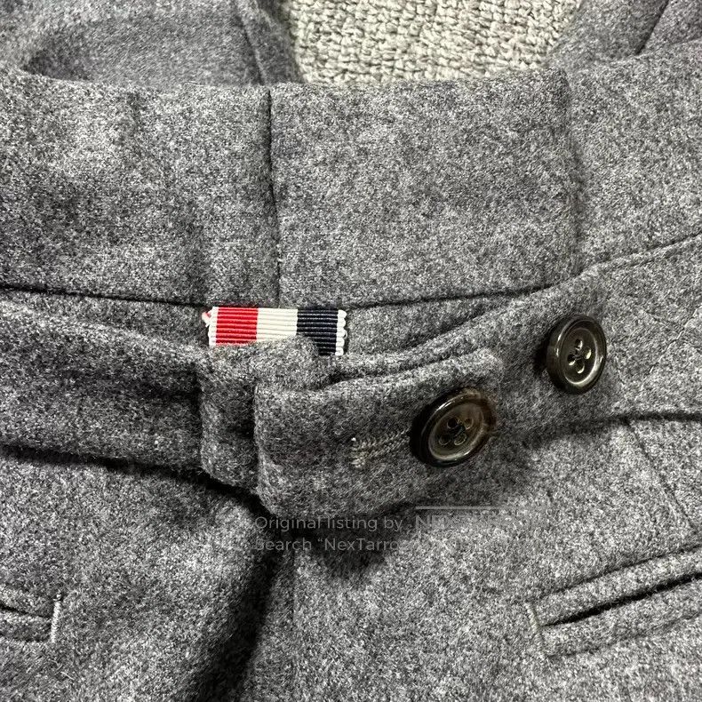 Thom Browne Thom Browne size 0 Dark Grey Four-stripe Wool Slacks Casual Size US 27 - 5 Thumbnail