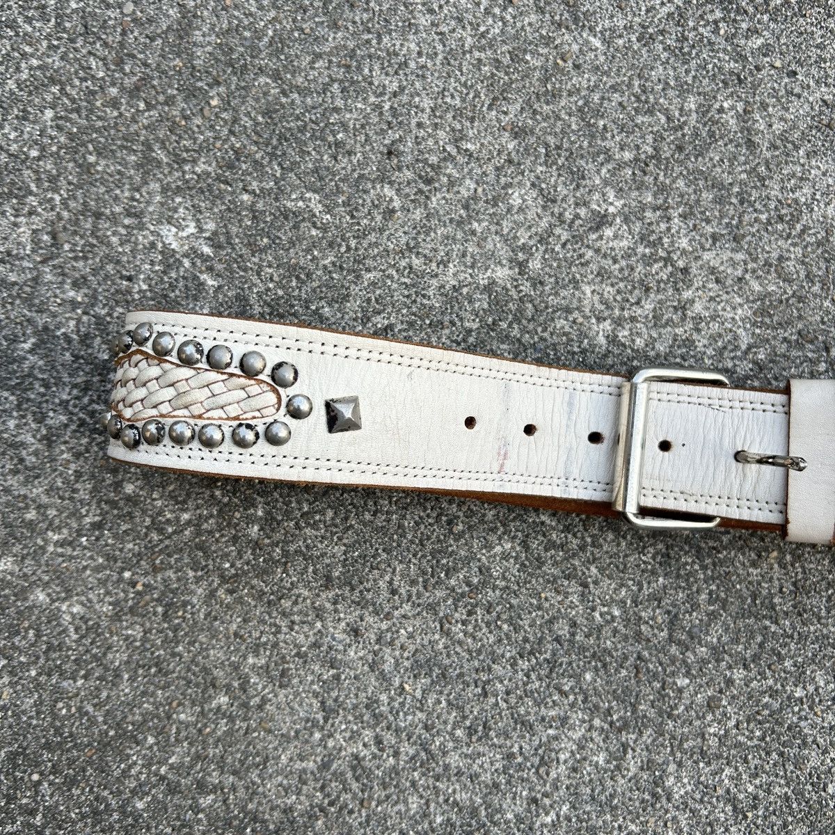 Vintage Vintage studded leather belt (Kapital Style) Size ONE SIZE - 6 Thumbnail