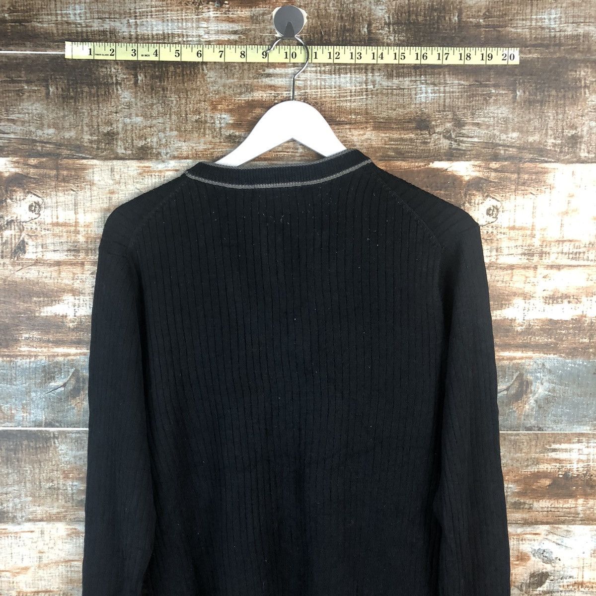 Japanese Brand UJ Black vintage plain Cardigan Knitwear #A2267 Size US M / EU 48-50 / 2 - 13 Thumbnail