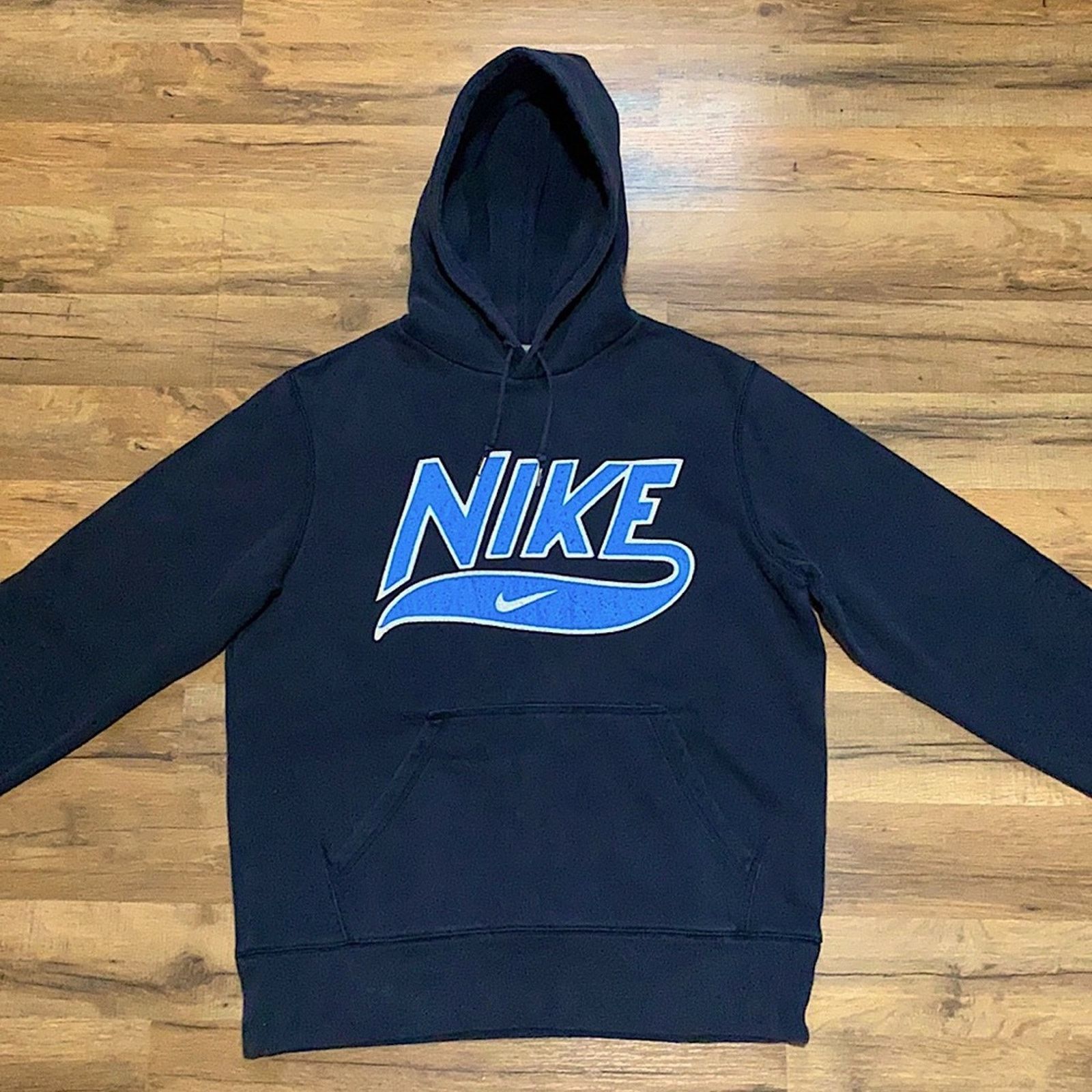 Nike Y2K Nike Spell Out Center Swoosh Hoodie Size US M / EU 48-50 / 2 - 2 Thumbnail