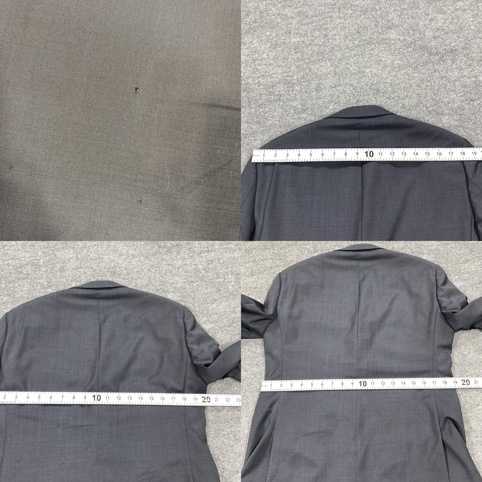 Calvin Klein Calvin Klein Suit Jacket Mens 40S Gray Wool Extreme Slim Fit Two-Button Jacket/Coat (Two-Button, Notch Lapel) Womens? Size 40R - 8 Thumbnail