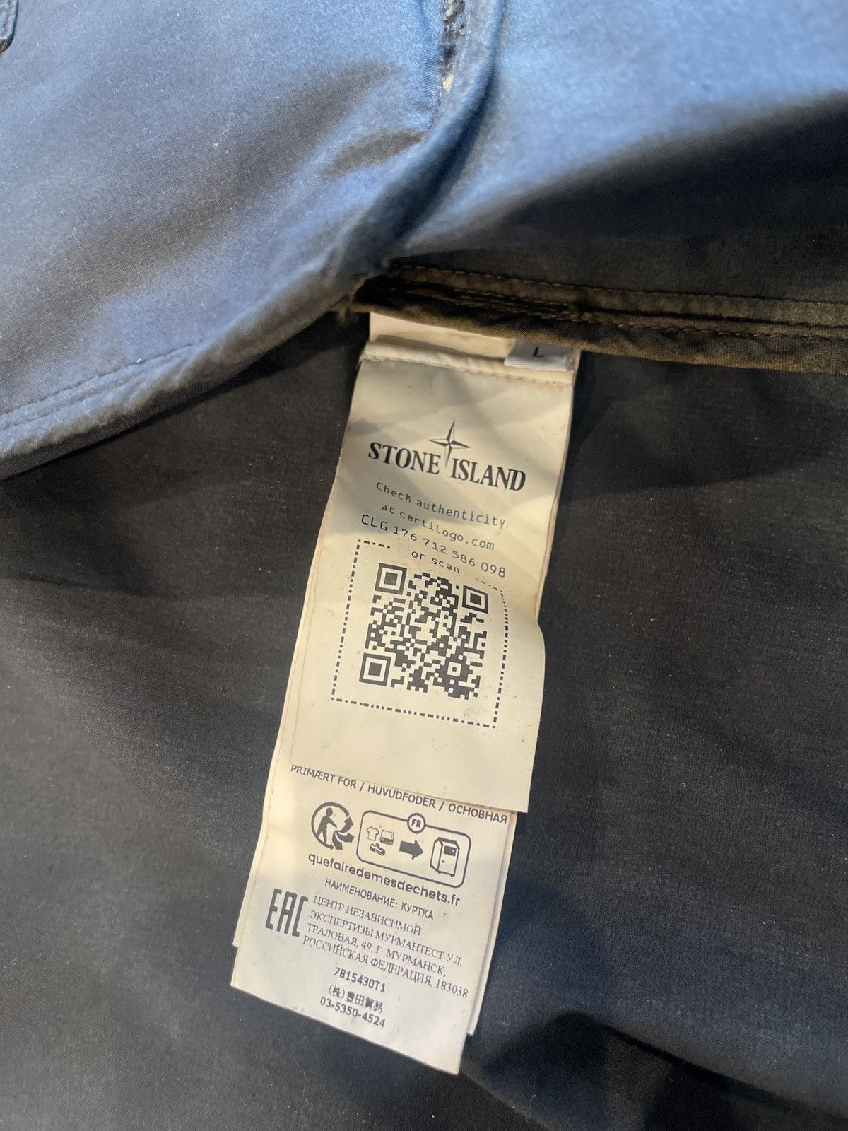 Stone Island Khaki & Black spray on Stone Island jacket Size US L / EU 52-54 / 3 - 7 Thumbnail