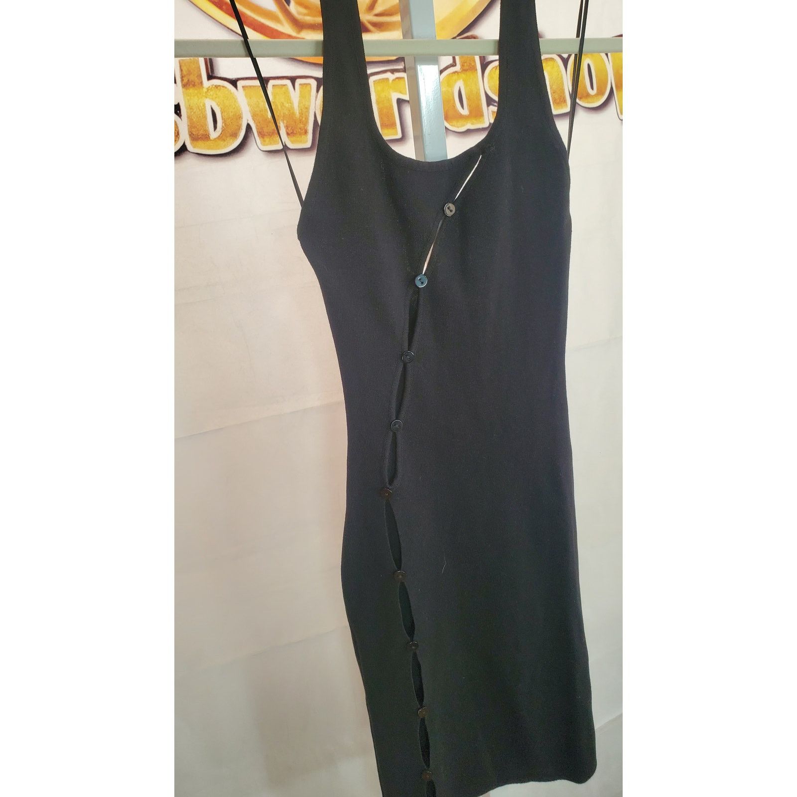 Other Hot & Delicious Black Halter Bodycon Peekaboo Dress NWT S Size S / US 4 / IT 40 - 8 Thumbnail
